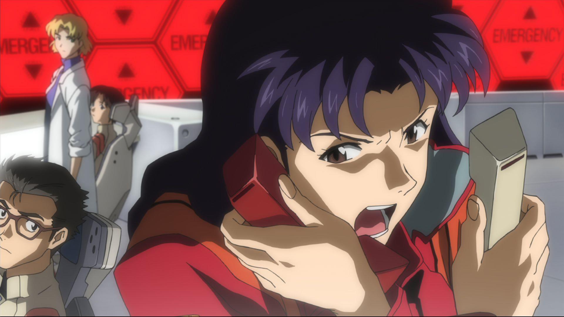 1920x1080 Evangelion 1.0 HD Wallpaper: Misato & Crew in Actionx1080