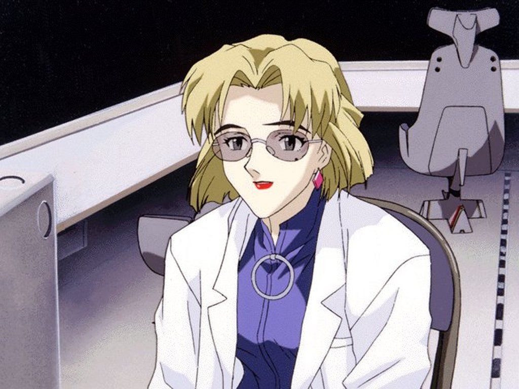 1024x768 Ritsuko Akagi from Neon Genesis Evangelion