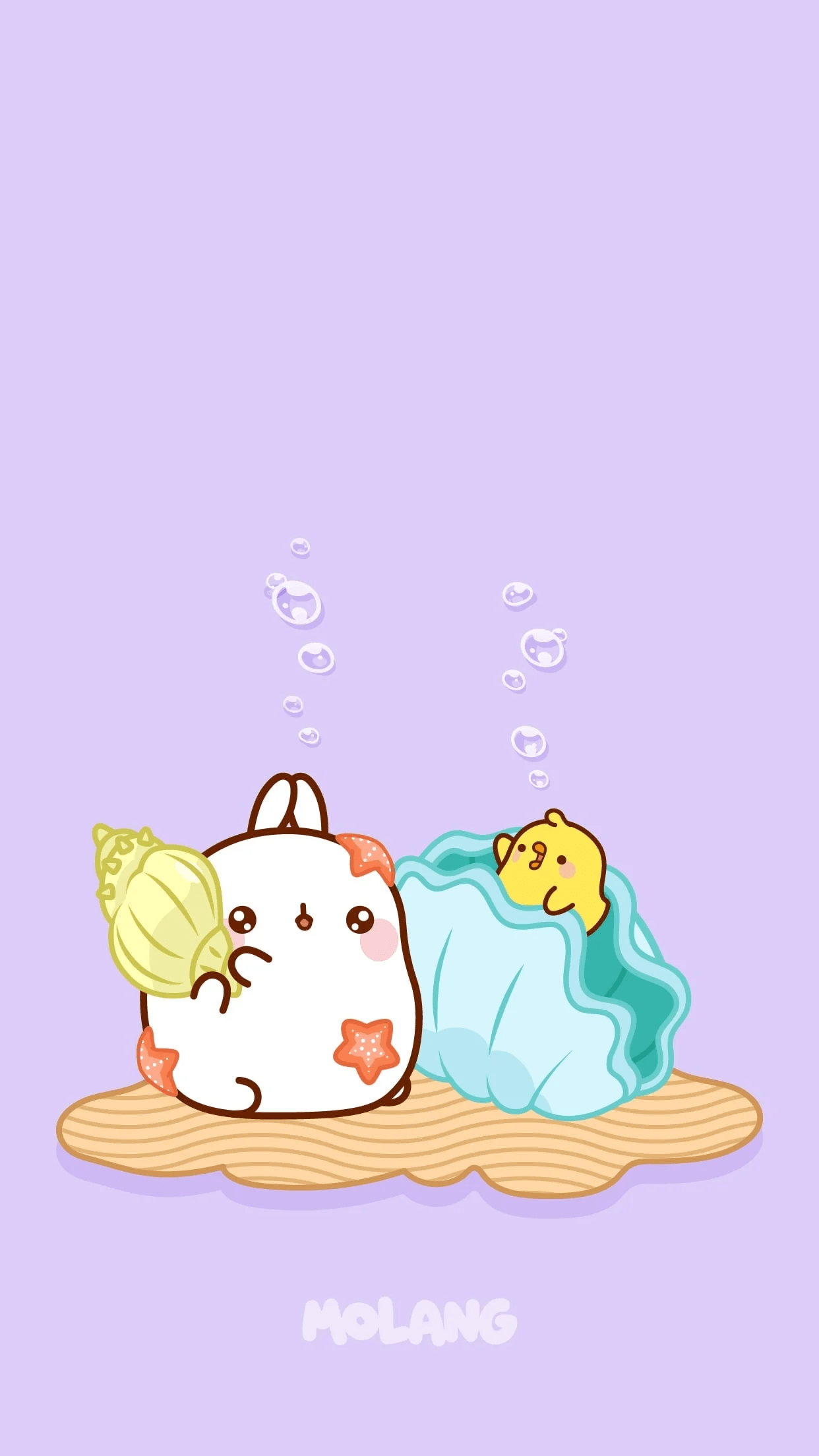 1242x2208 Molang Website Kawaii Wallpaper