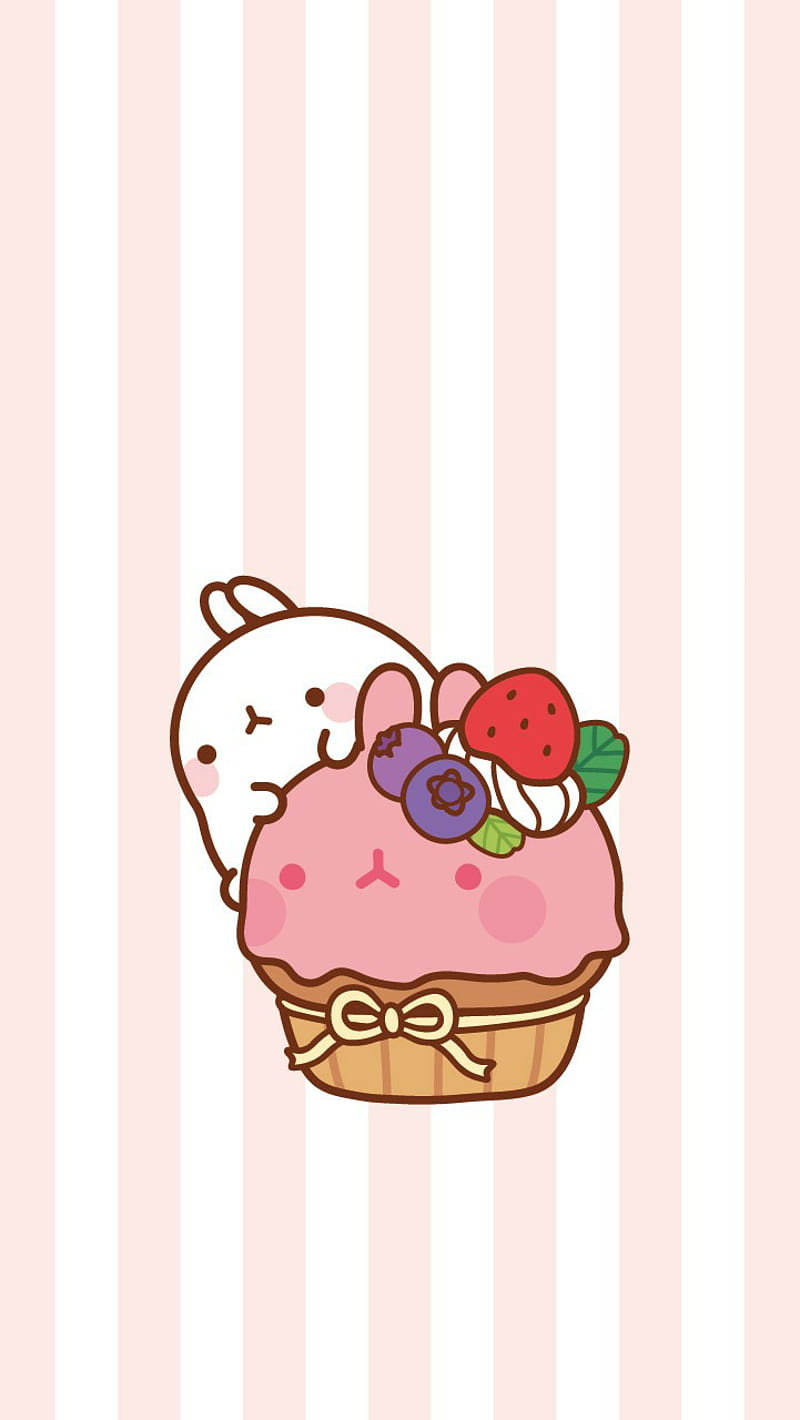 800x1420 Molang, cute, happy, HD phone wallpaper