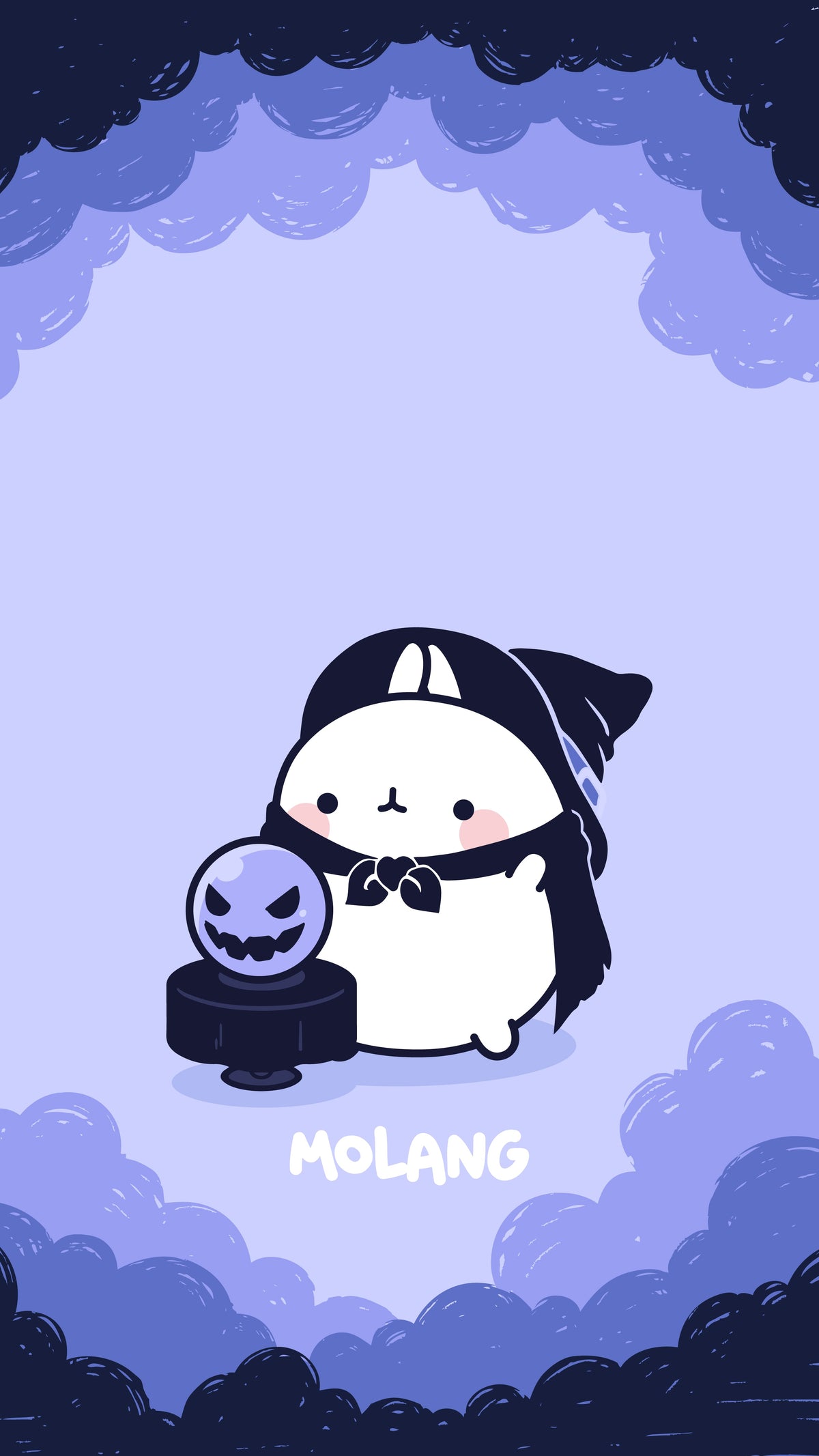 1200x2133 Molang Halloween Wallpaper: Discover The Witch Wallpaper of Molang