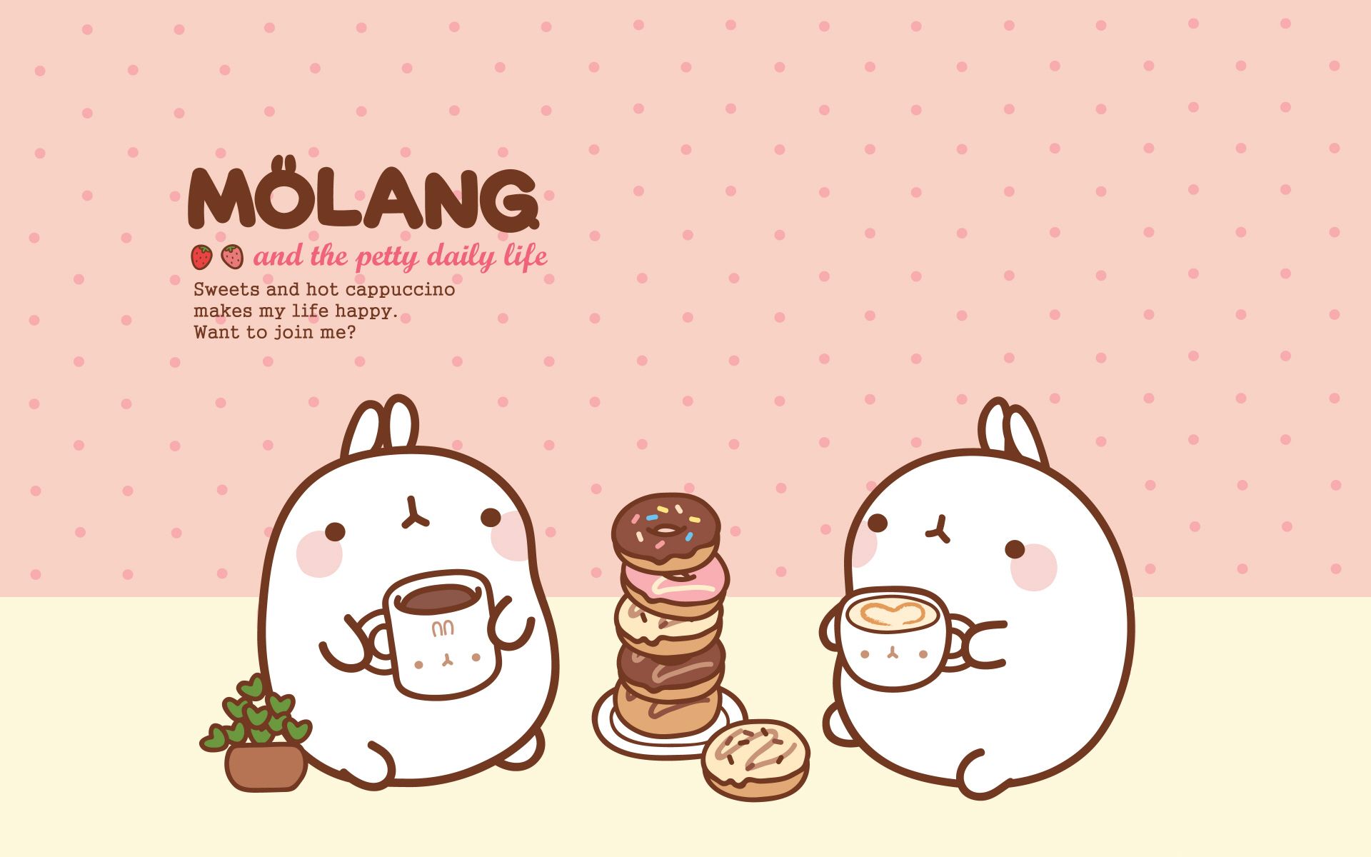 1920x1200 Molang Desktop Wallpaper