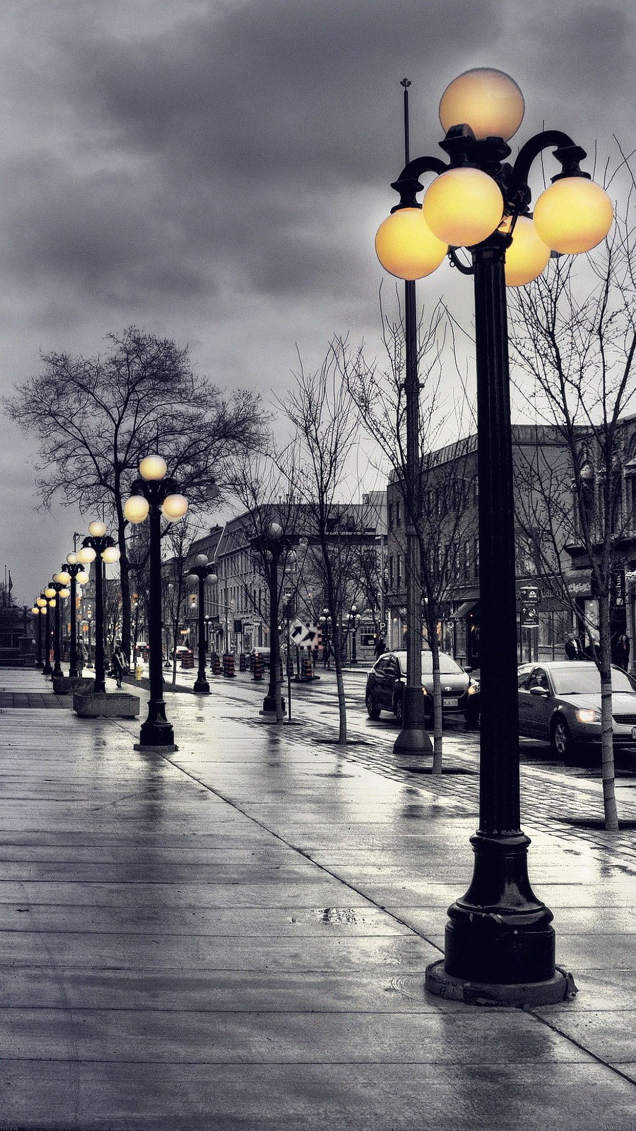 1242x2208 Street Corner Wallpaper