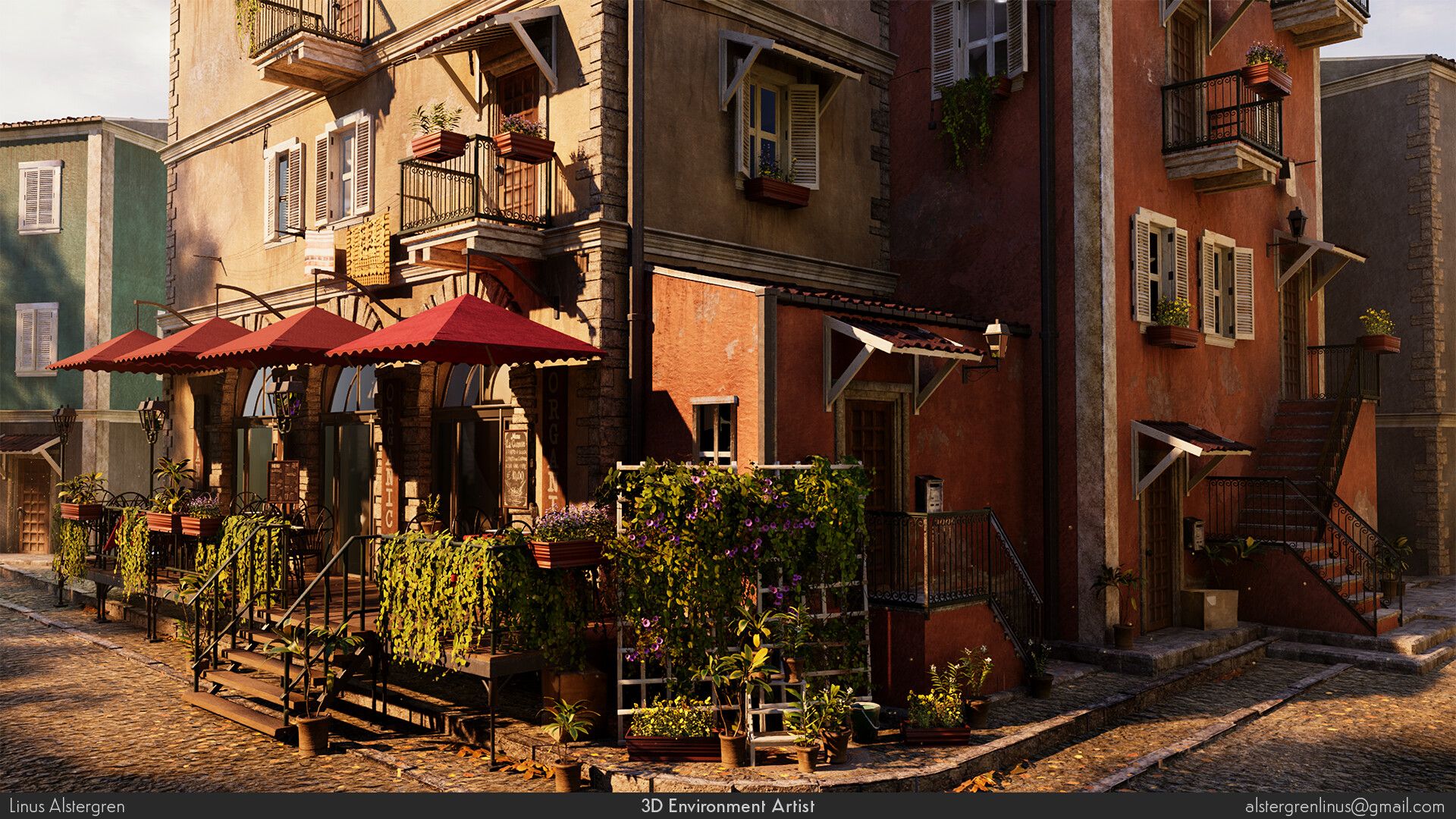 1920x1080 Italian Street Corner
