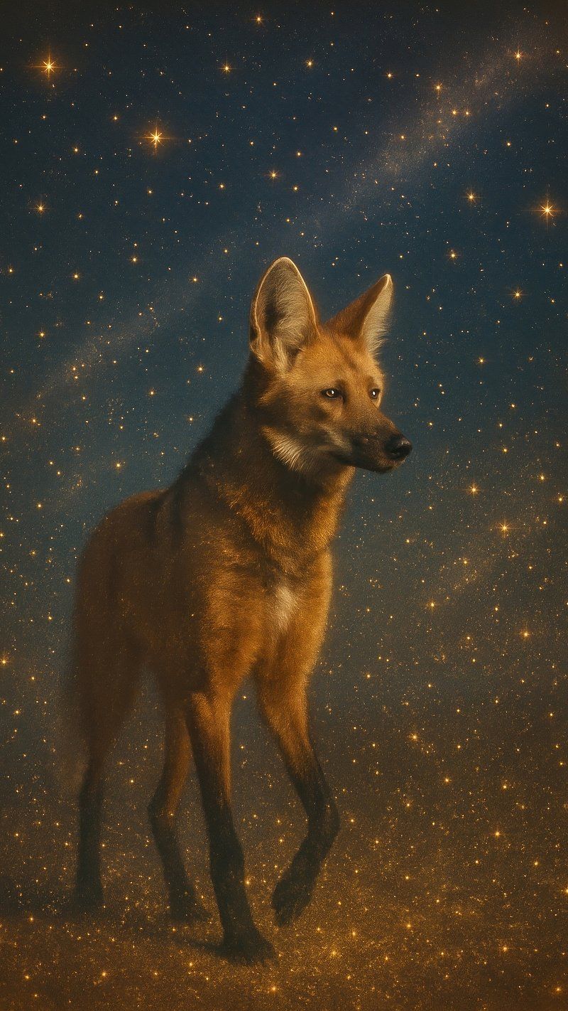 800x1422 Maned Wolf Image Wallpaper