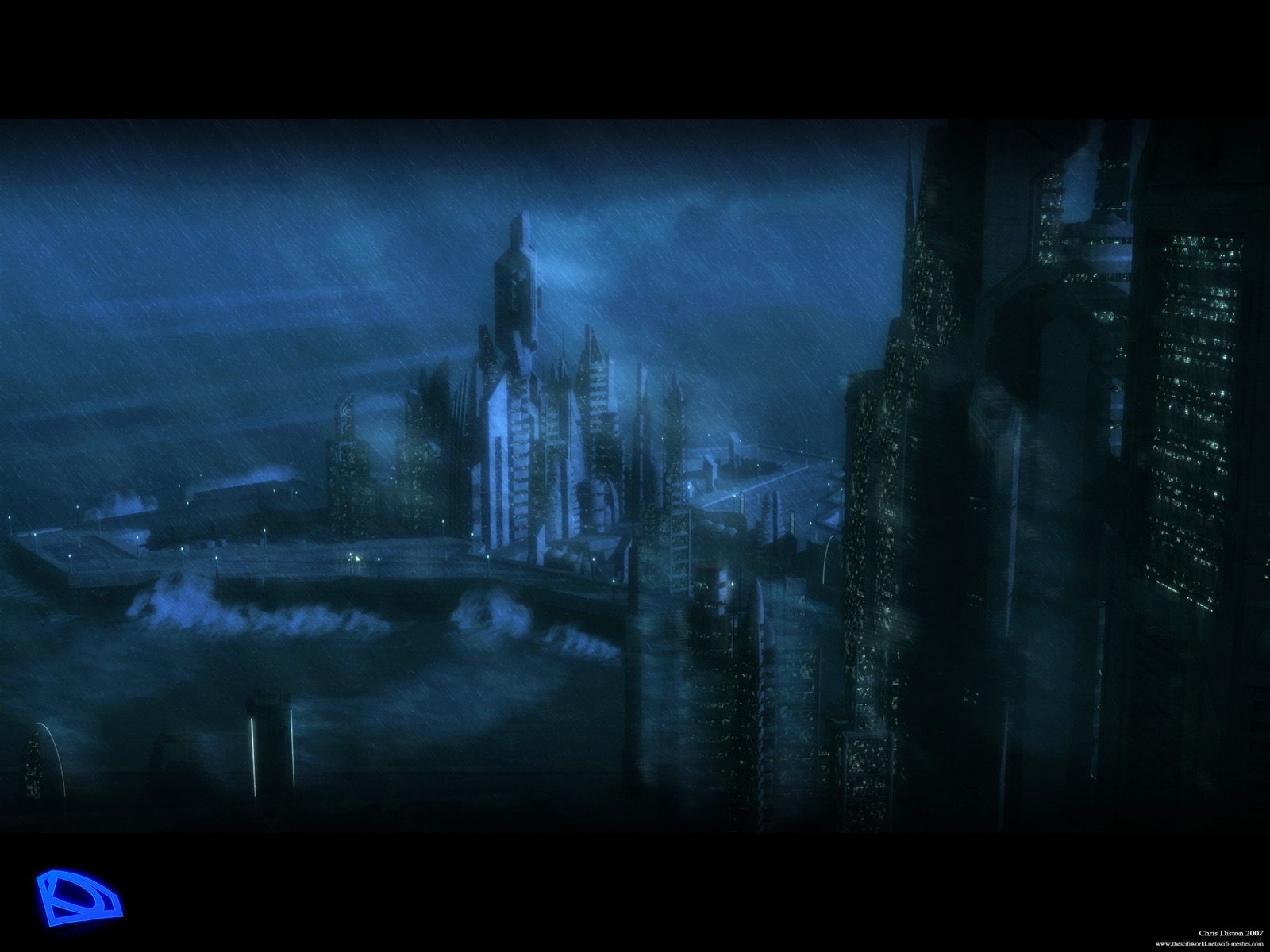 1600x1200 Desktop wallpaper: Stargate, Atlantis, Stargate Atlantis, Tv Show, Building, City 4K free download for PC. 463492