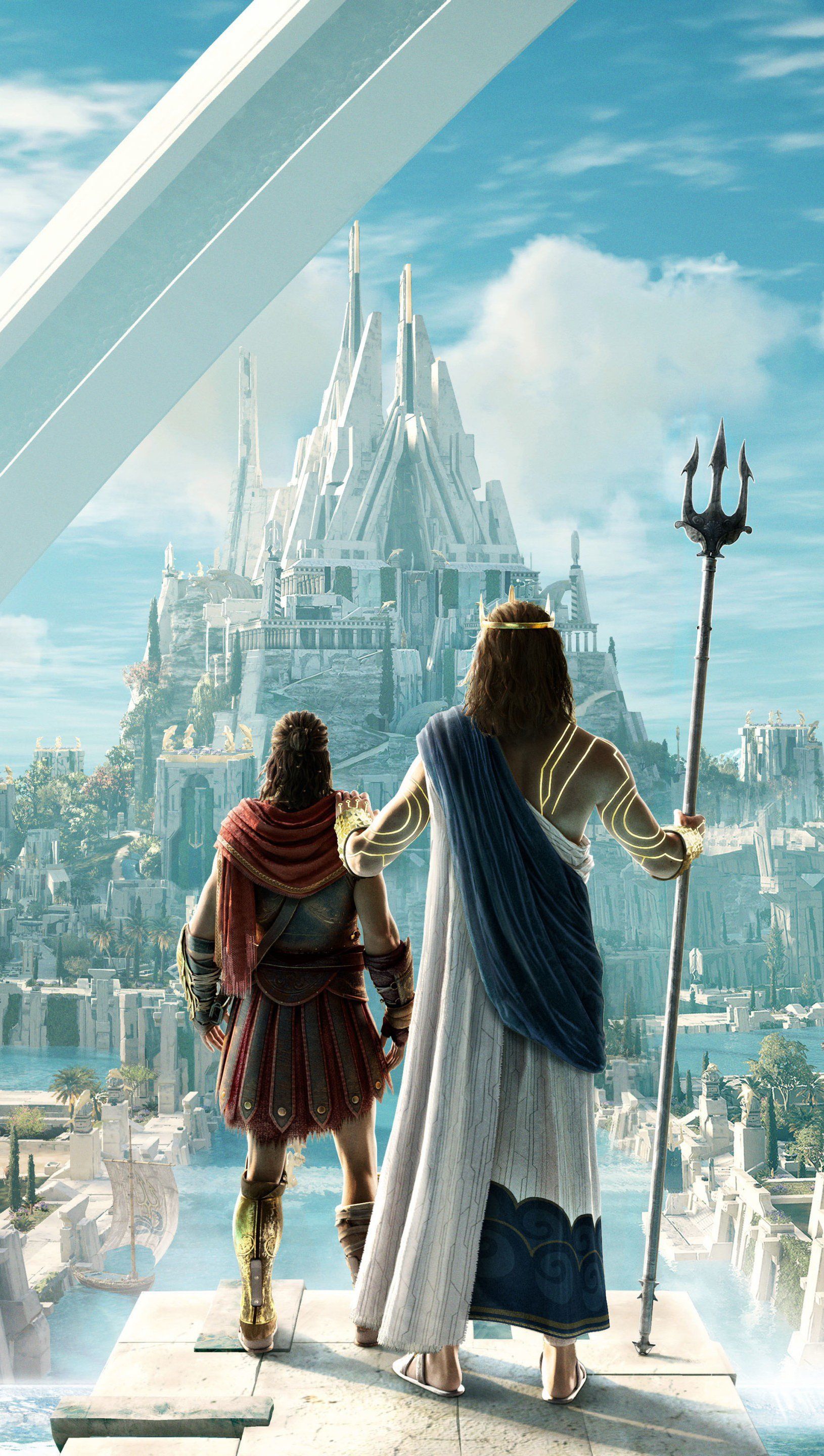 1630x2880 City from Assassin's Creed Odyssey Judgment of Atlantis Wallpaper 4K for iPhone and Mobile Phone