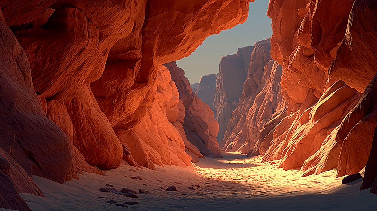 1200x673 Canyon Sunrise Mural Wallpaper