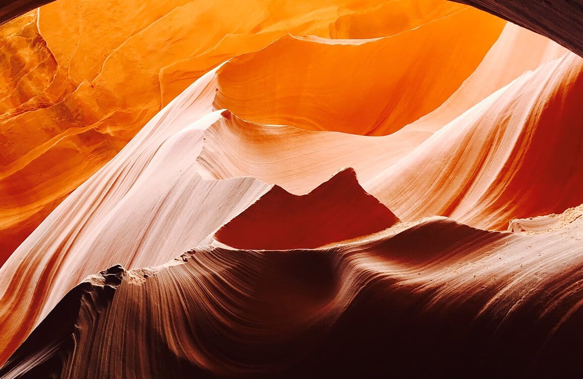 1155x750 Desert Canyon Elegance Mural Wallpaper in Warm Orange Earth Tones