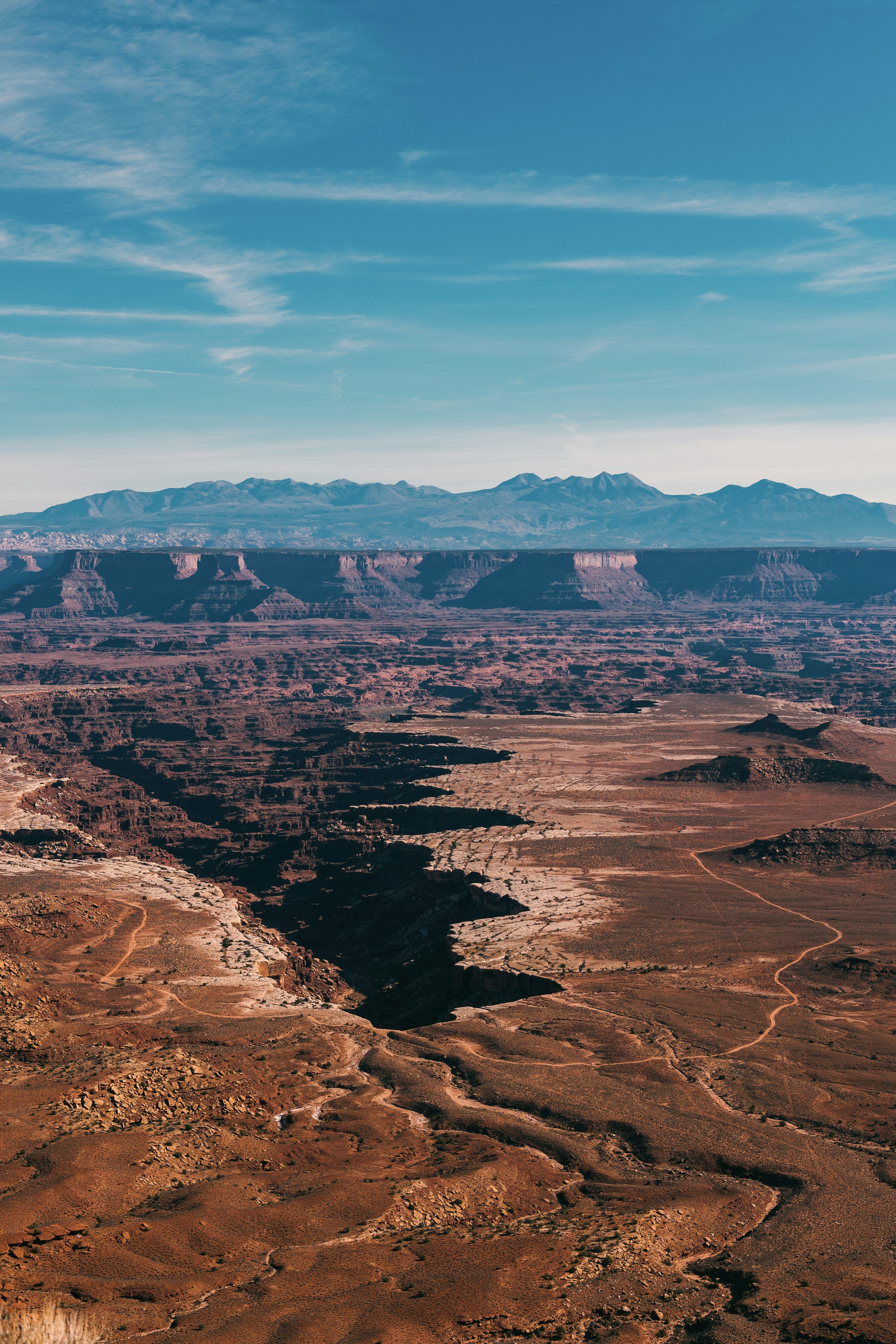 3000x4500 A scenic view of the desert from a plane photo