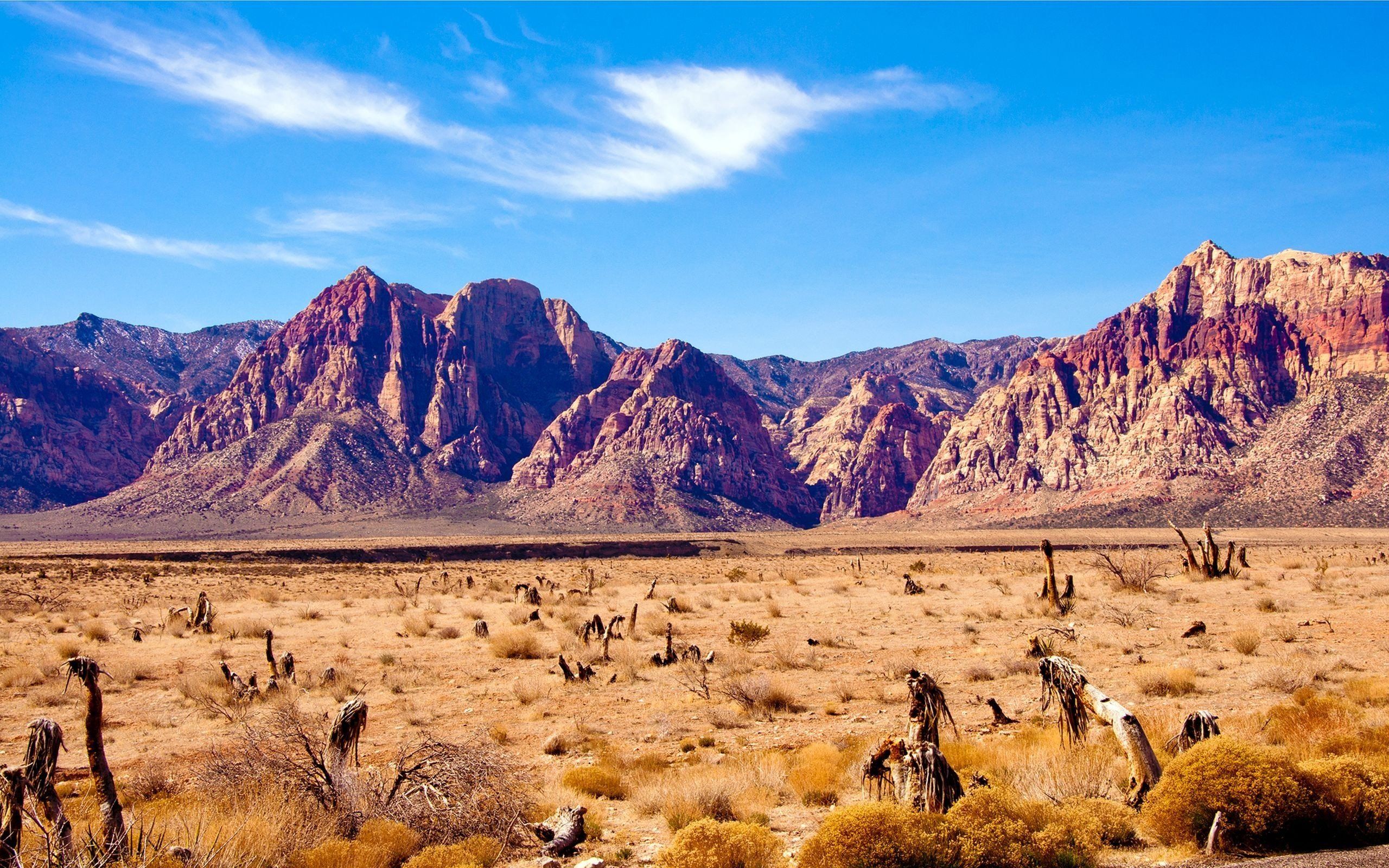 2560x1600 Las Vegas, Red Rock Canyon, Desert Wallpaper HD / Desktop and Mobile Background