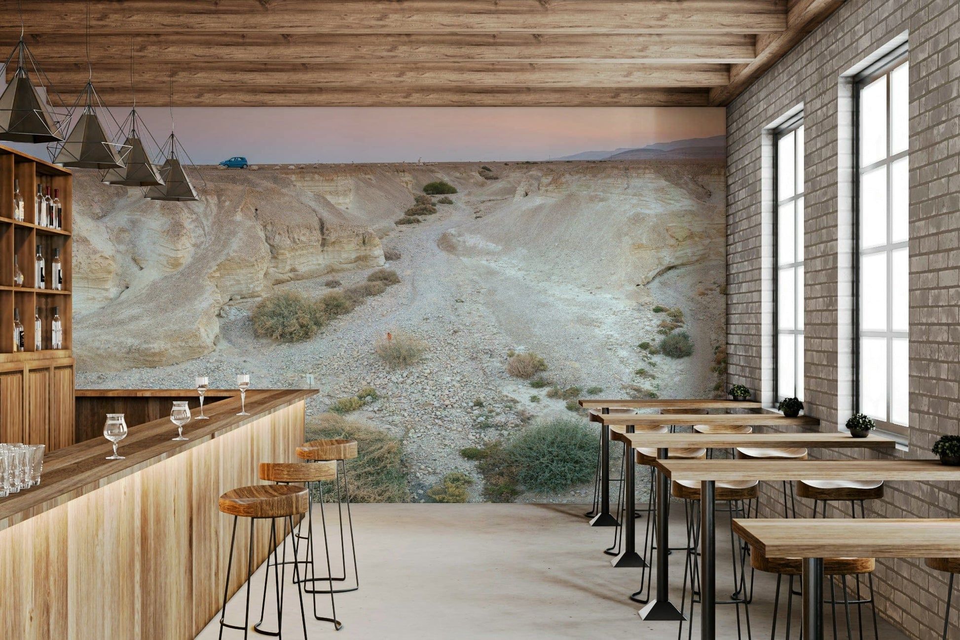 1946x1297 Desert Sunrise Canyon Wall Mural