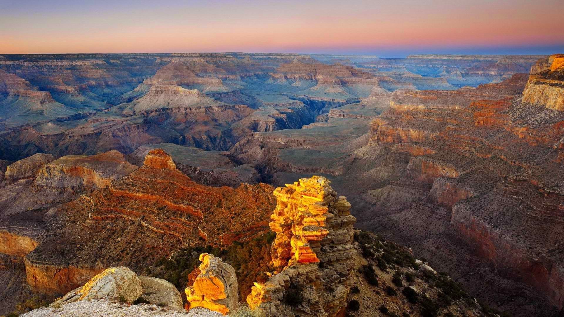 1920x1080 nature, Landscape, Desert, Canyon, Grand Canyon, Sunrise Wallpaper HD / Desktop and Mobile Background
