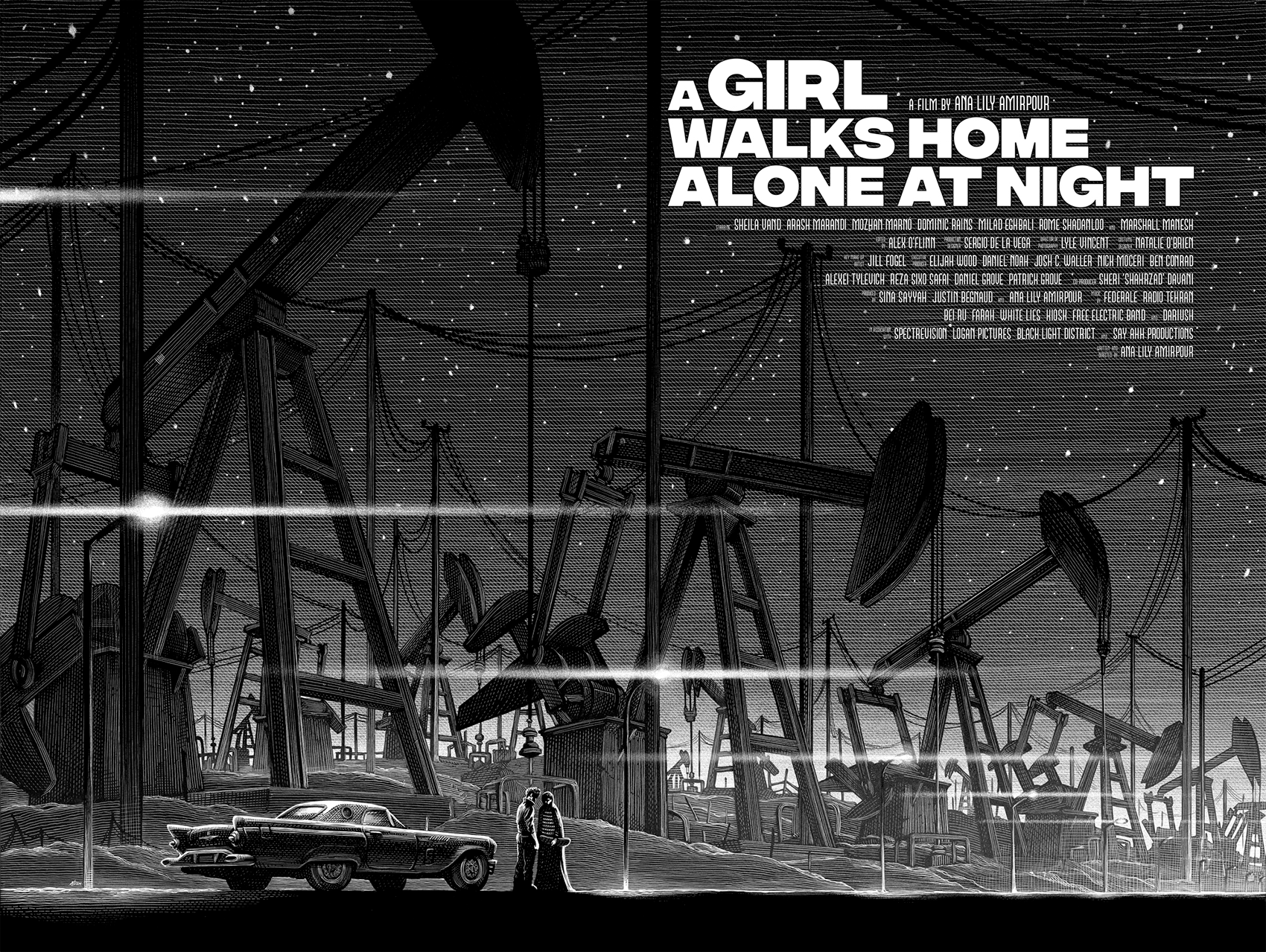 1700x1279 A girl walks home alone at night