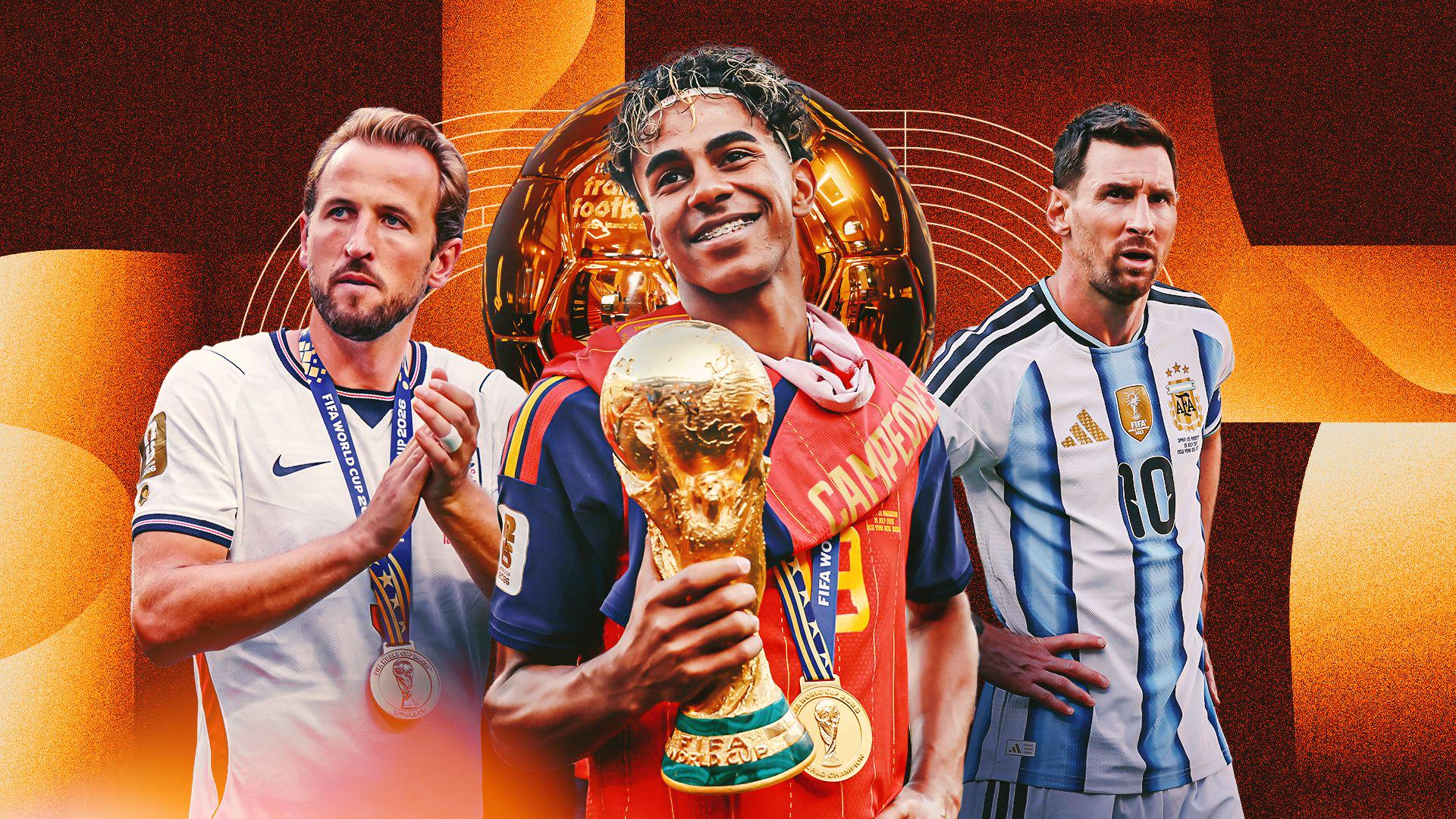1920x1080 Ballon d'Or 2026 Power Rankings: Lamine Yamal wins the World Cup, but did Spain's teenage superstar do enough to usurp Harry Kane in the Golden Ball battle?