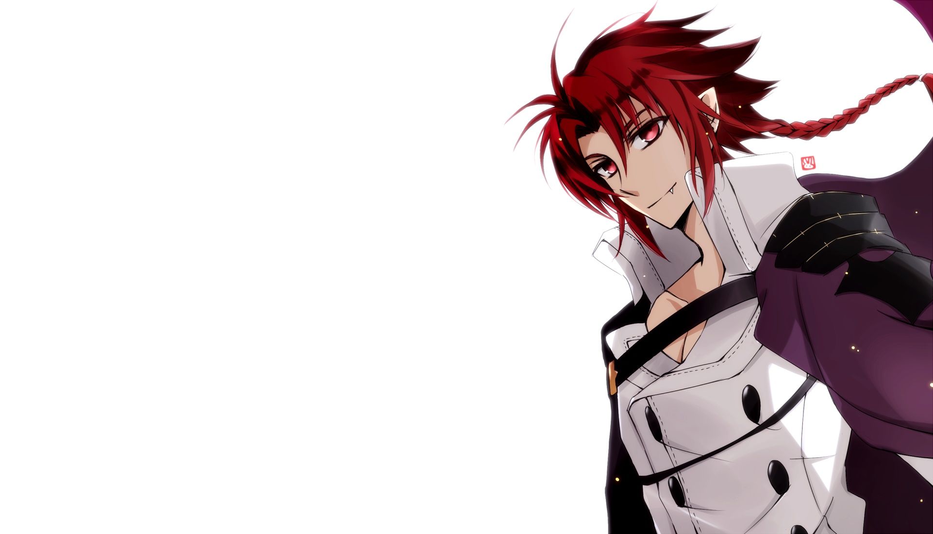 1922x1100 Wallpaper smile, anime, art, vampire, guy, Owari no Seraph, The last Seraphim, Crowley for mobile and desktop, section сёнэн, resolution 1922x1100