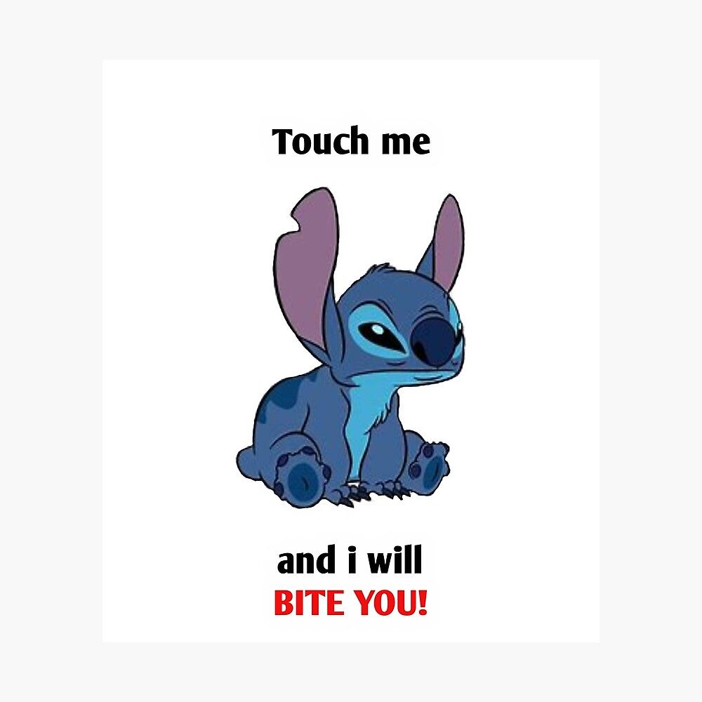 1000x1000 Stitch me and i will bite you Pillow