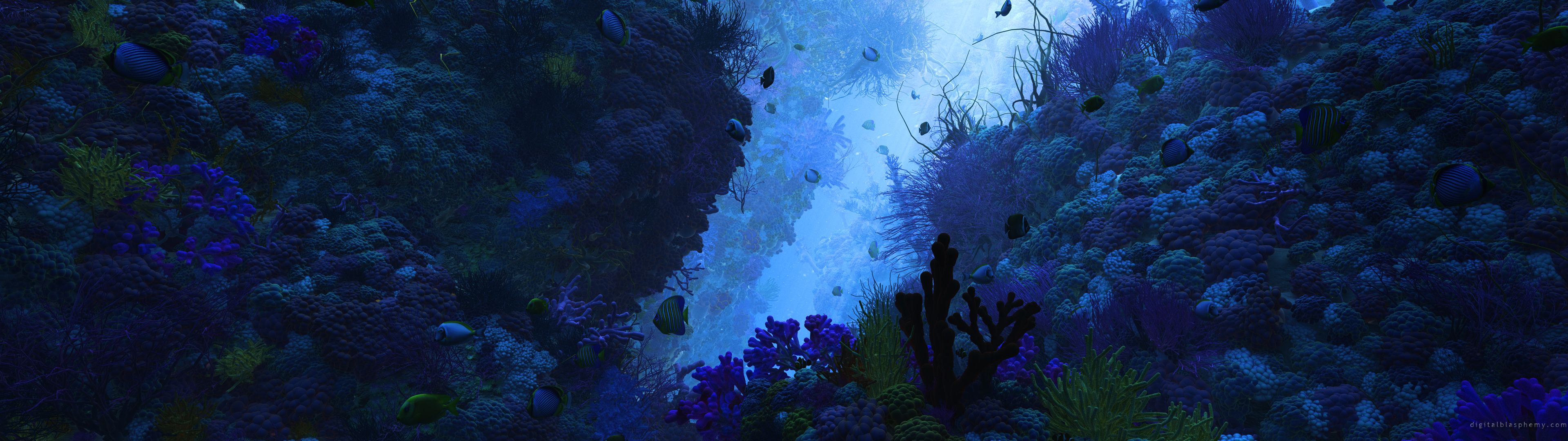 3840x1080 Download Nature Ocean HD Wallpaperx1080