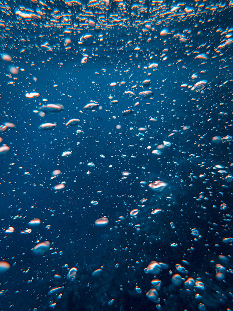800x1067 Bubbles, water, underwater world, movement, HD phone wallpaper