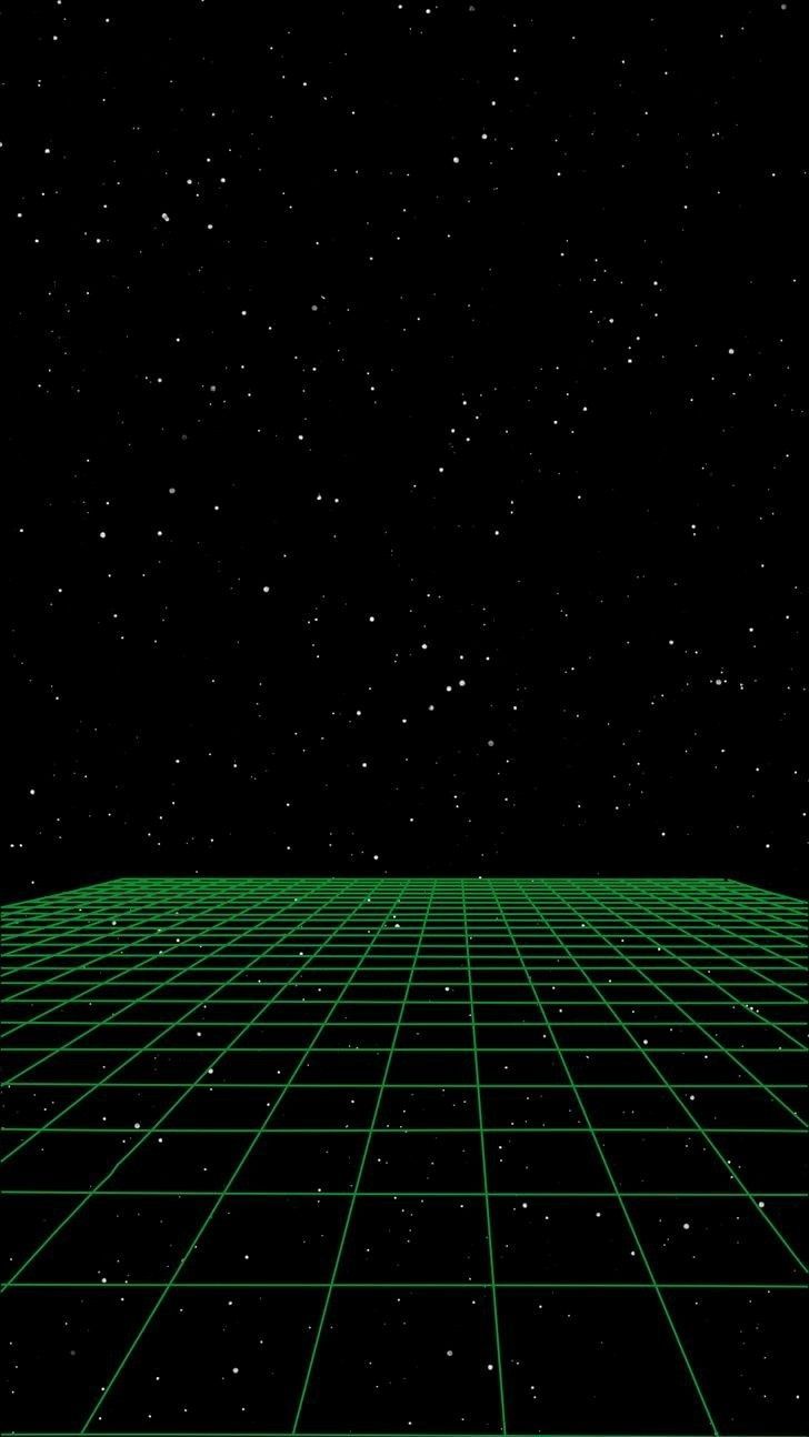 728x1294 Retro Grid Background with Stars. Retrowave grid wallpaper, Green vaporwave background, Synthwave grid wallpaper