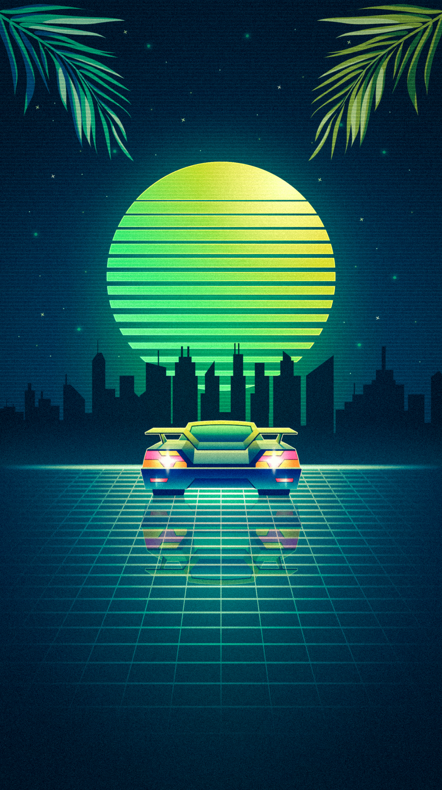 1680x3000 Green Retro