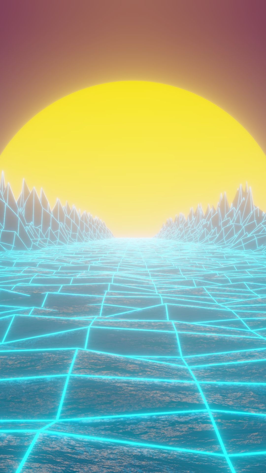 1080x1920 Phone wallpaper: Artistic, Retro Wave, Grid, Synthwave 1342210