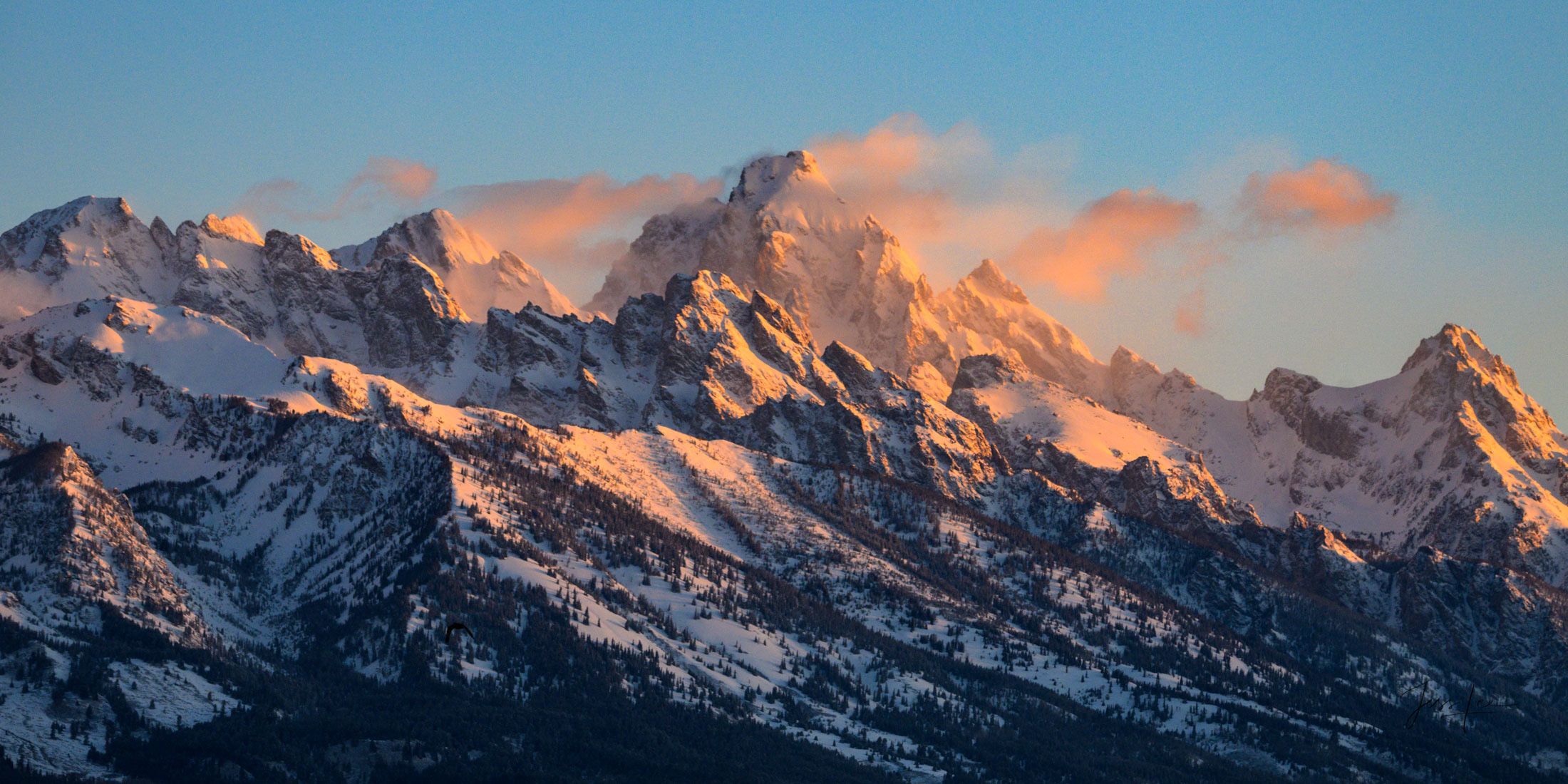 2200x1100 Grand Teton Photo Print 10. Grand Teton National Park, Wyoming. Fine Art Photography