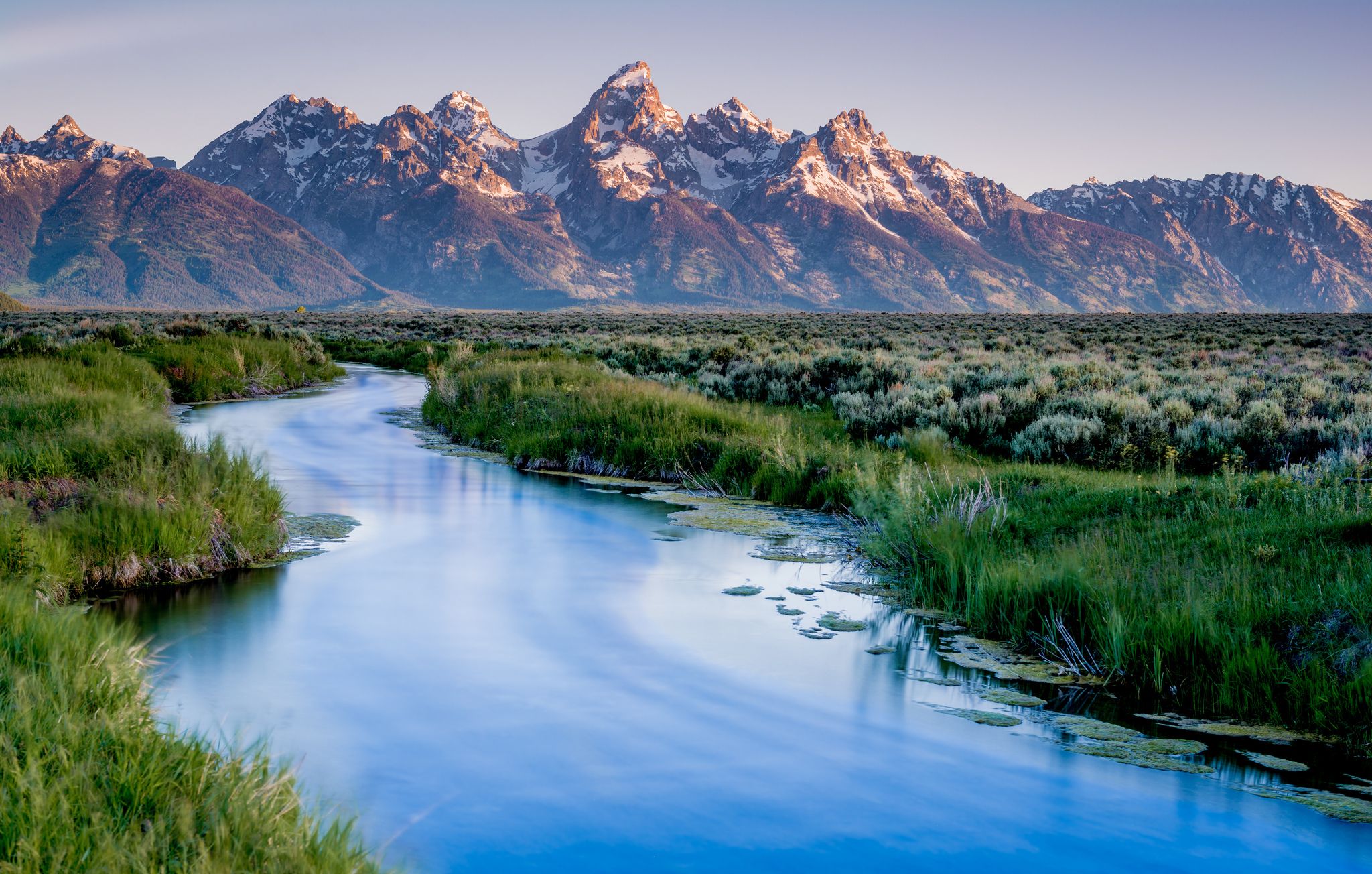 2048x1304 Wallpaper mountains, lake, USA, USA, Wyoming, mountains, lake, national Park for mobile and desktop, section природа, resolution 2048x1304