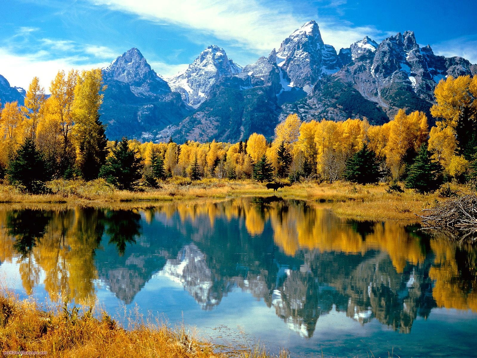 1600x1200 Landscape photography of Grand Teton, Wyoming National Park HD wallpaper