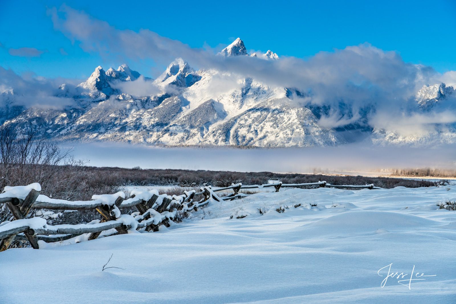 1600x1067 Grand Teton Winter Wonderland Photography Print. Fine Art Photography