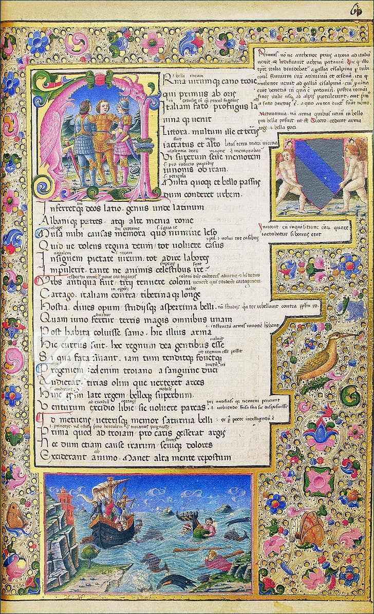 728x1195 Medieval manuscript 1080P, 2K, 4K, 5K HD wallpaper free download