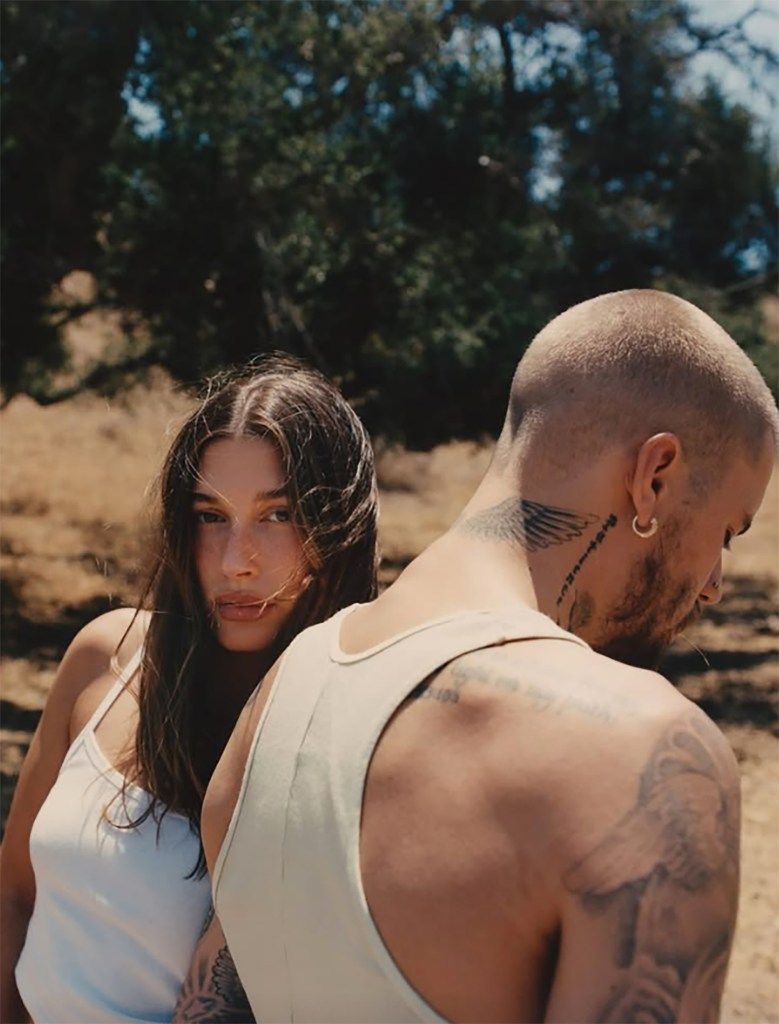 779x1024 Justin and Hailey Bieber promote his new album, 'Swag, ' in matching outfits