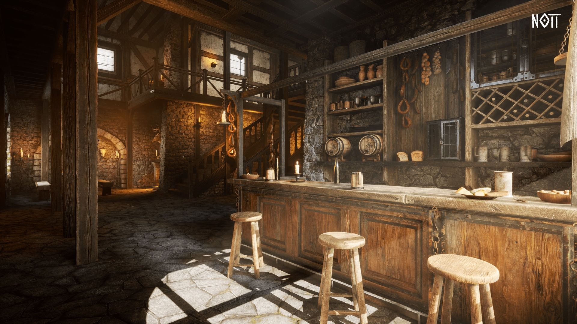 1920x1080 Medieval Tavern & Inn Environment