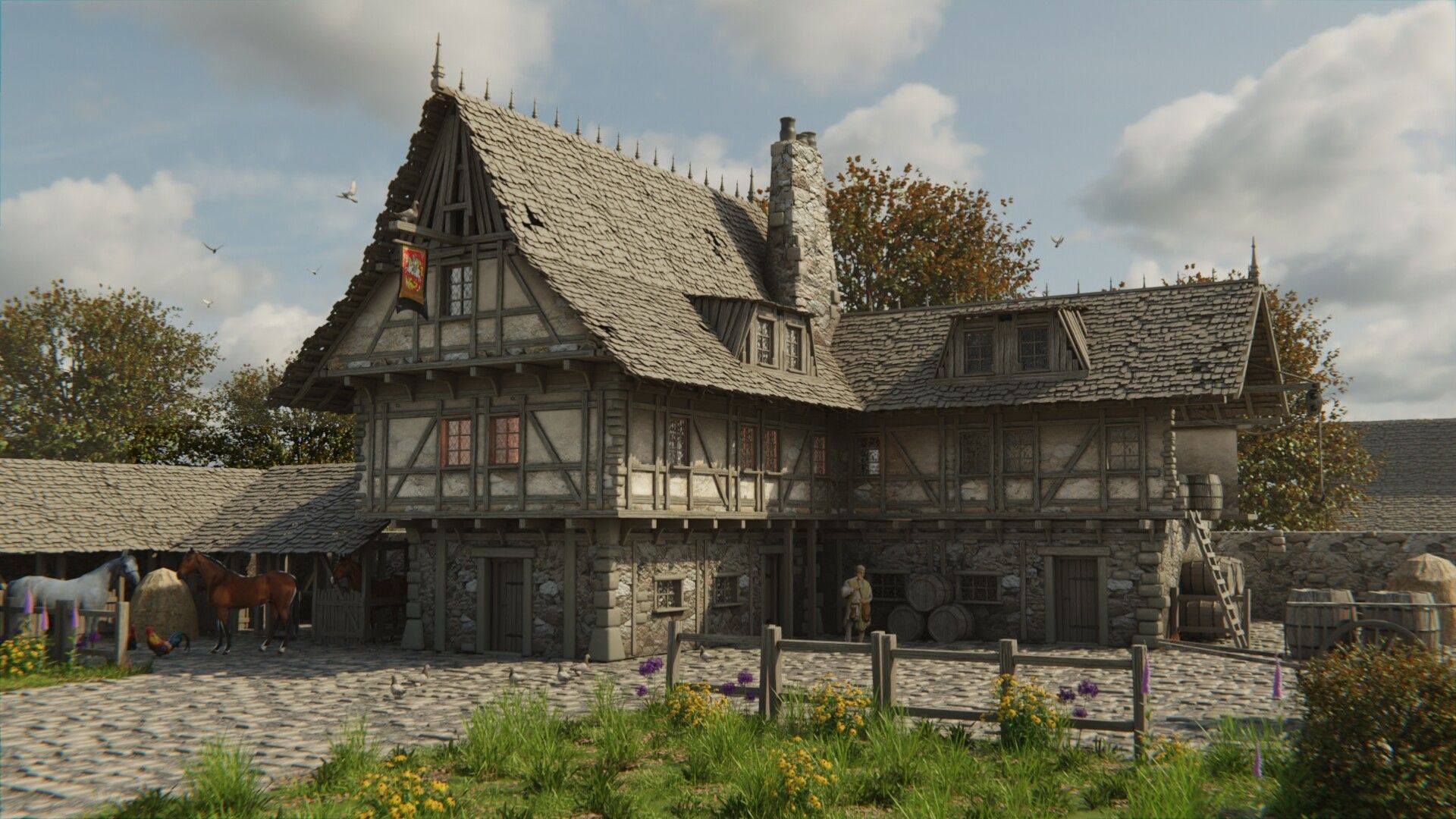 1920x1080 Medieval style Tavern Tavern Boost Challenge Projects Artists Community