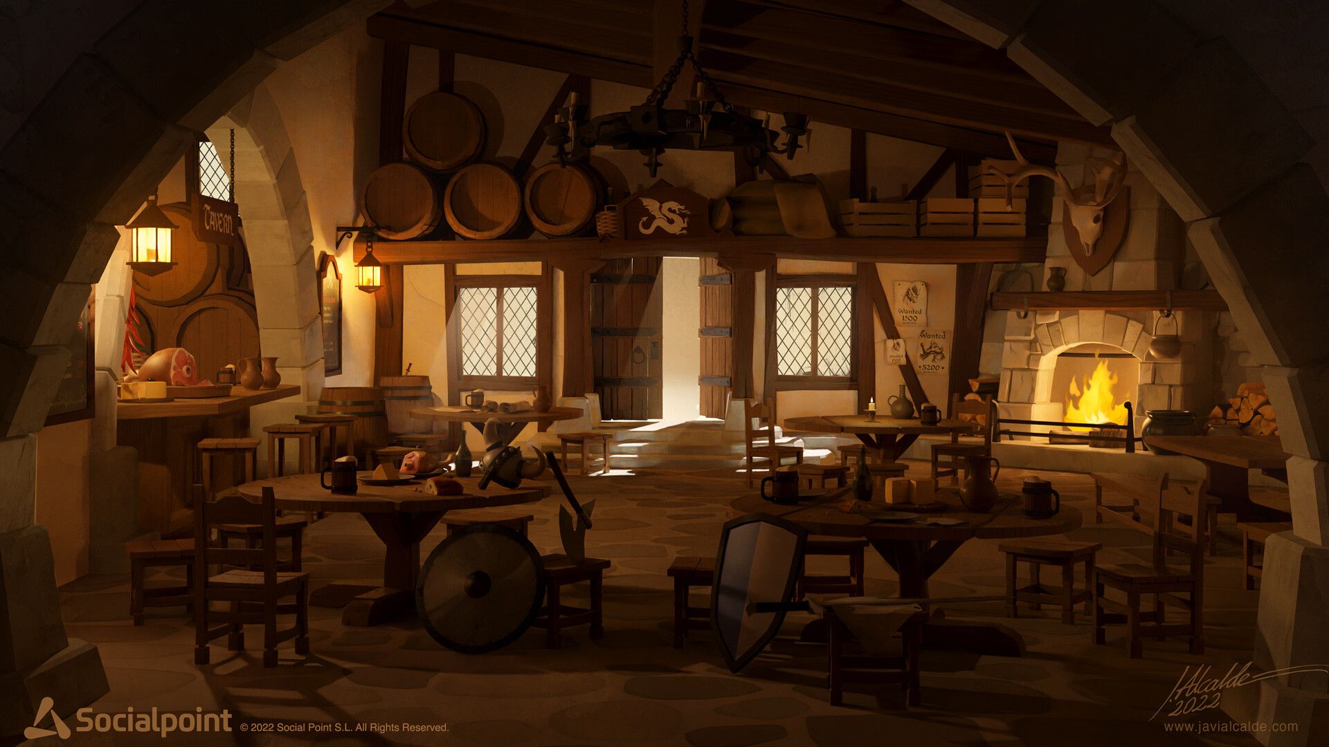 1920x1080 Medieval Tavern