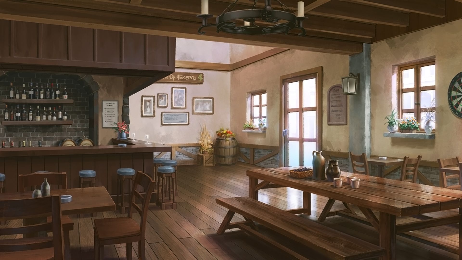 1920x1080 Free Tavern 4K Wallpaper & Desktop HD Background for PC