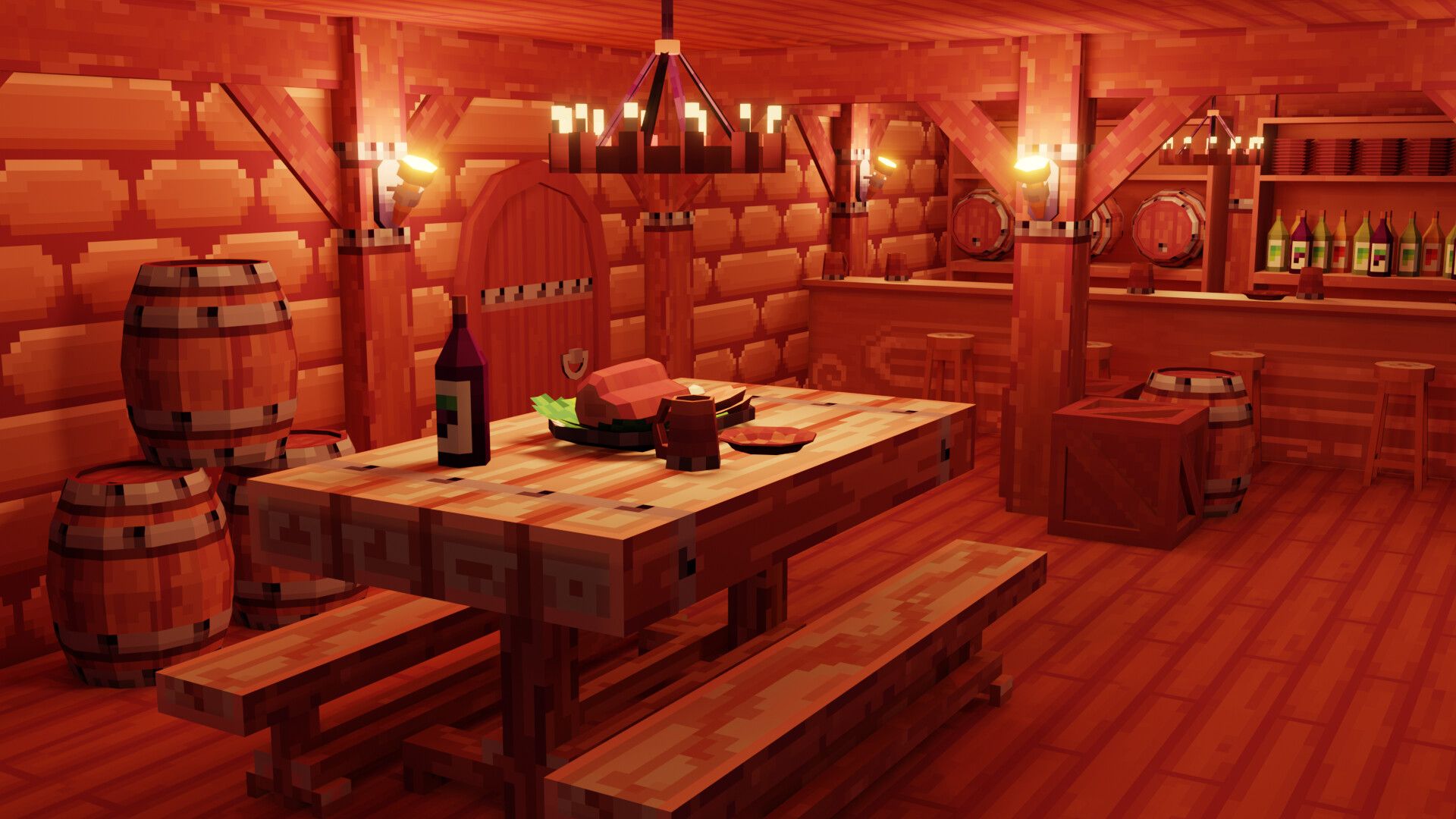 1920x1080 Matheus Silva Pixel Medieval Tavern