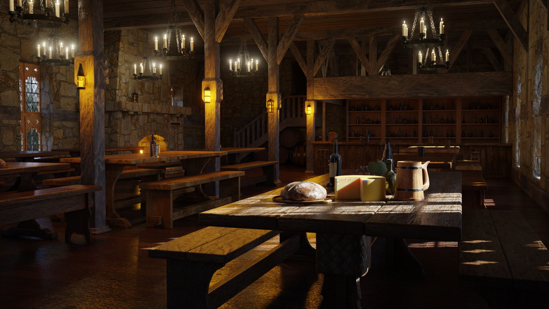 1920x1080 Medieval Tavern Projects Artists Community