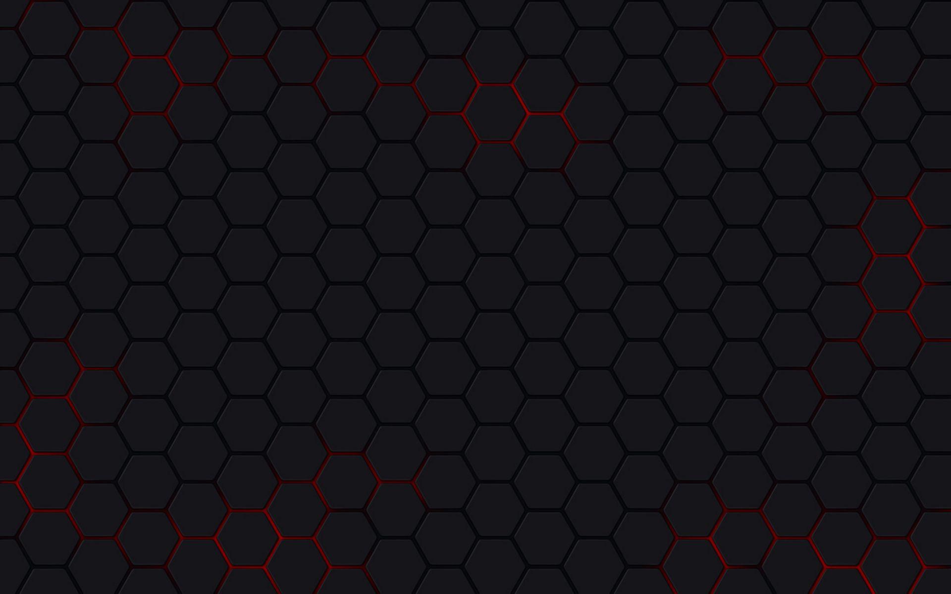 1920x1200 Red Honeycomb Wallpaper