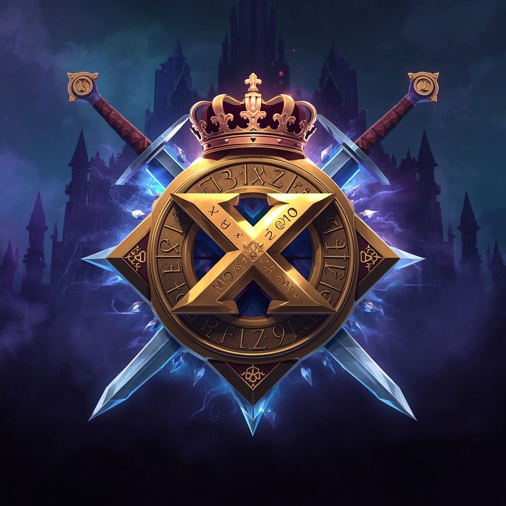 1024x1024 legendary anime fantasy kingdom logo