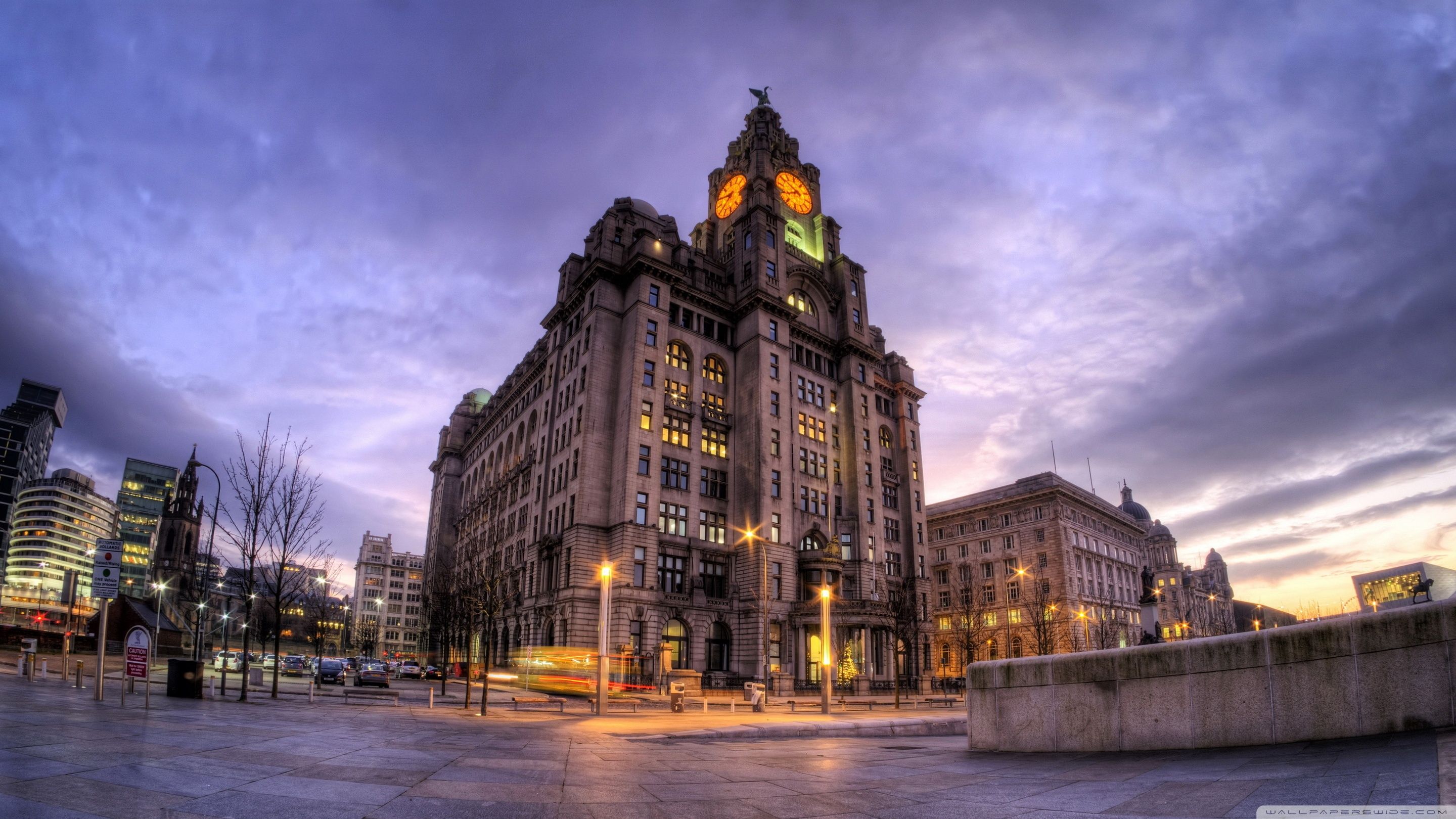 2880x1620 Royal Liver Building, Liverpool, England, United Kingdom 4K UHD Wallpaper for UltraHD Desktop and TV : Smartphone and Tablet Devices