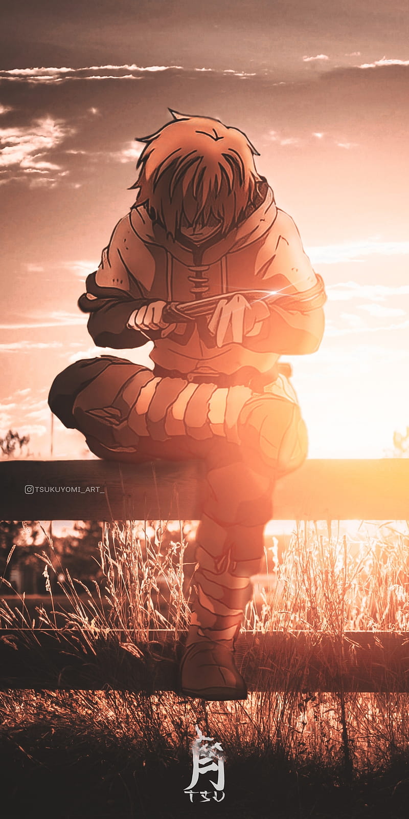 800x1600 Thorfinn, sky, Vinland saga, HD phone wallpaper