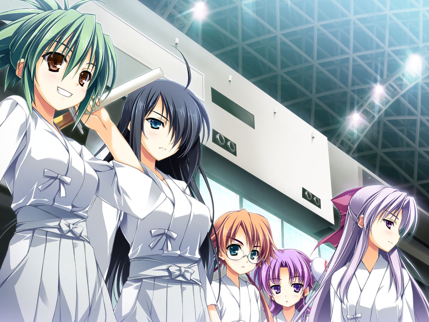 1500x1125 Desktop wallpaper: Anime, Kourin No Machi Lavender No Shoujo, Akatsuki Setsuna, Kiryuu Koume, Kon Shizuru, Nanahoshi Itsuki 4K free download for PC. 237012