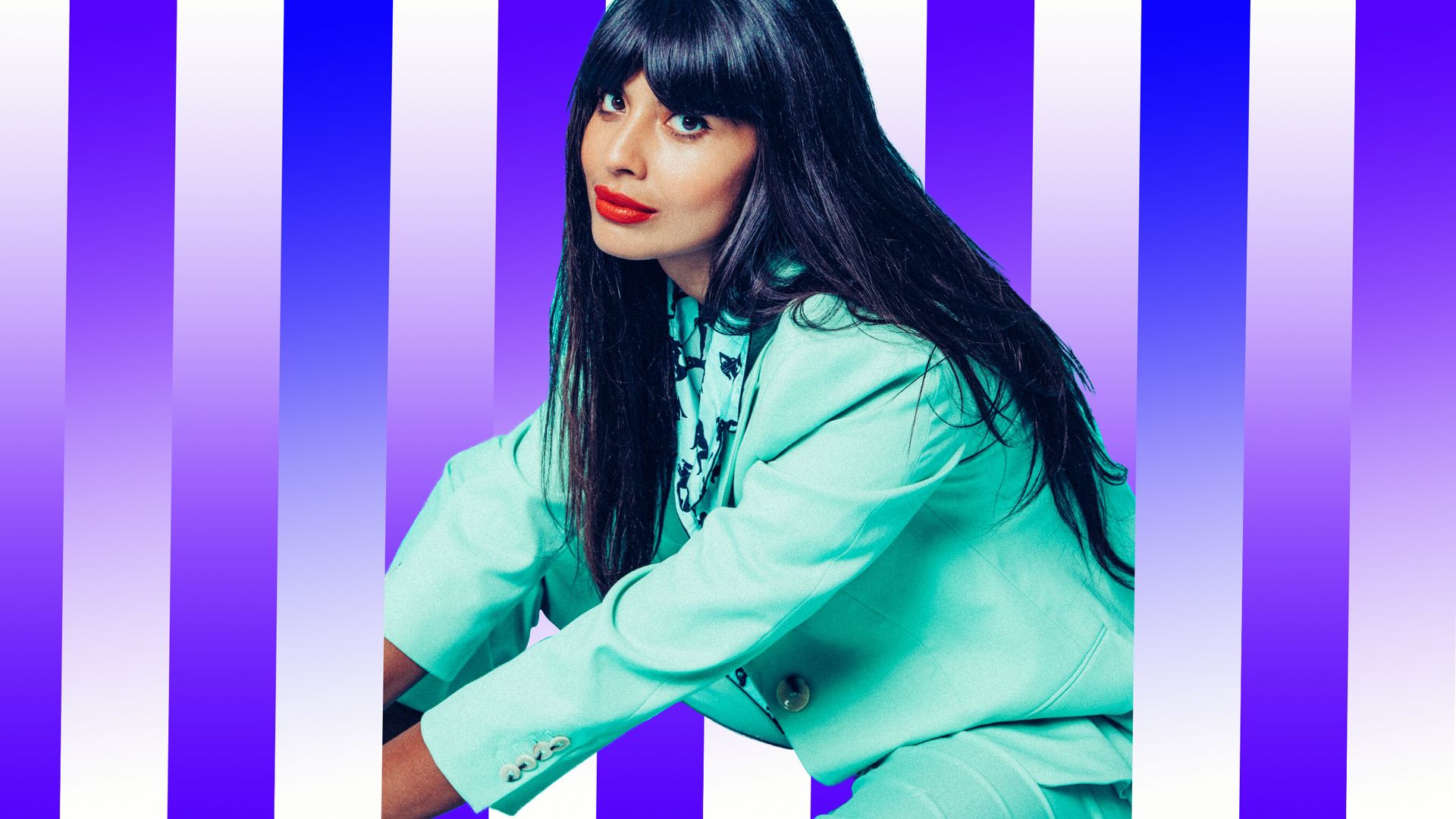 1920x1080 Jameela Jamil Revealed There's No Photohop In Her 'Good Place' Photo