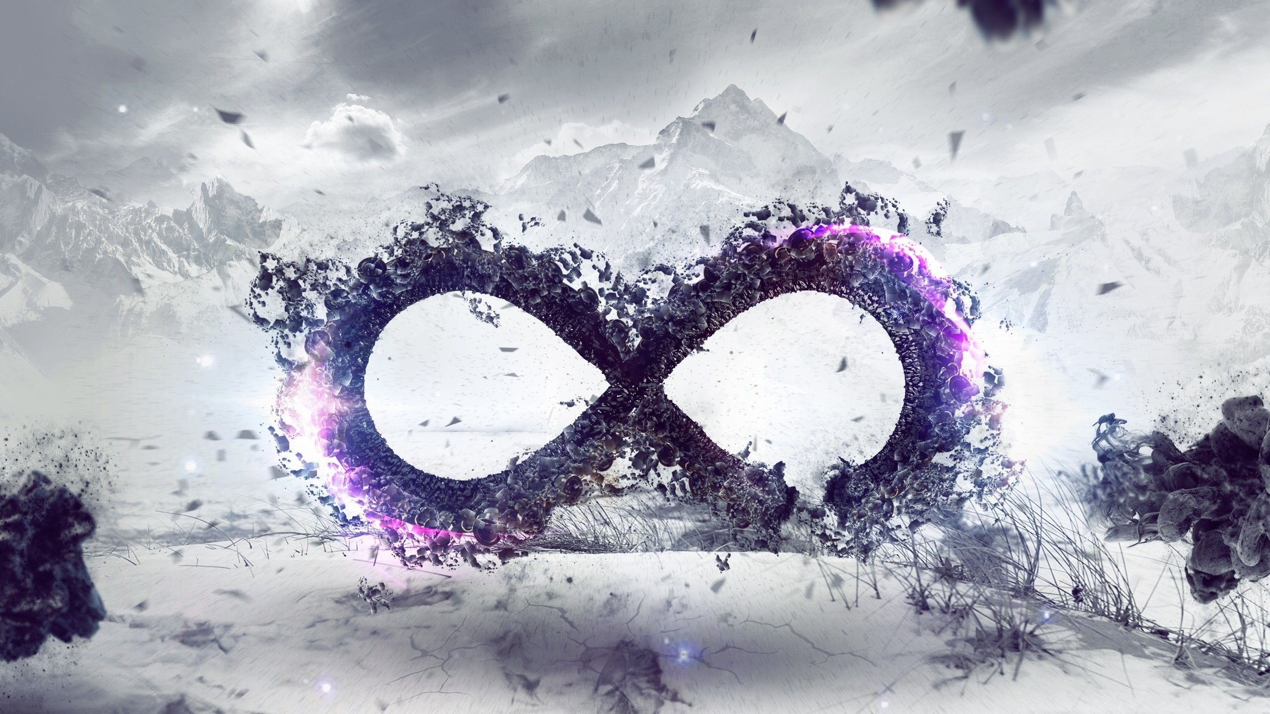 2560x1440 Infinity Sign Wallpaper