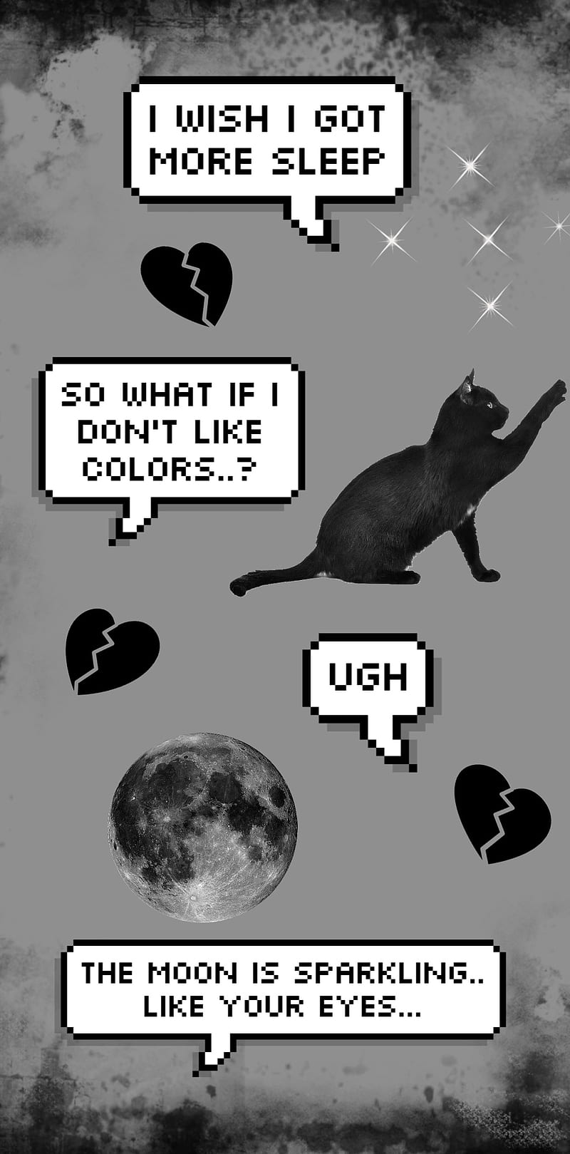800x1619 Grunge Goth, aesthetic, monochrome, HD phone wallpaper