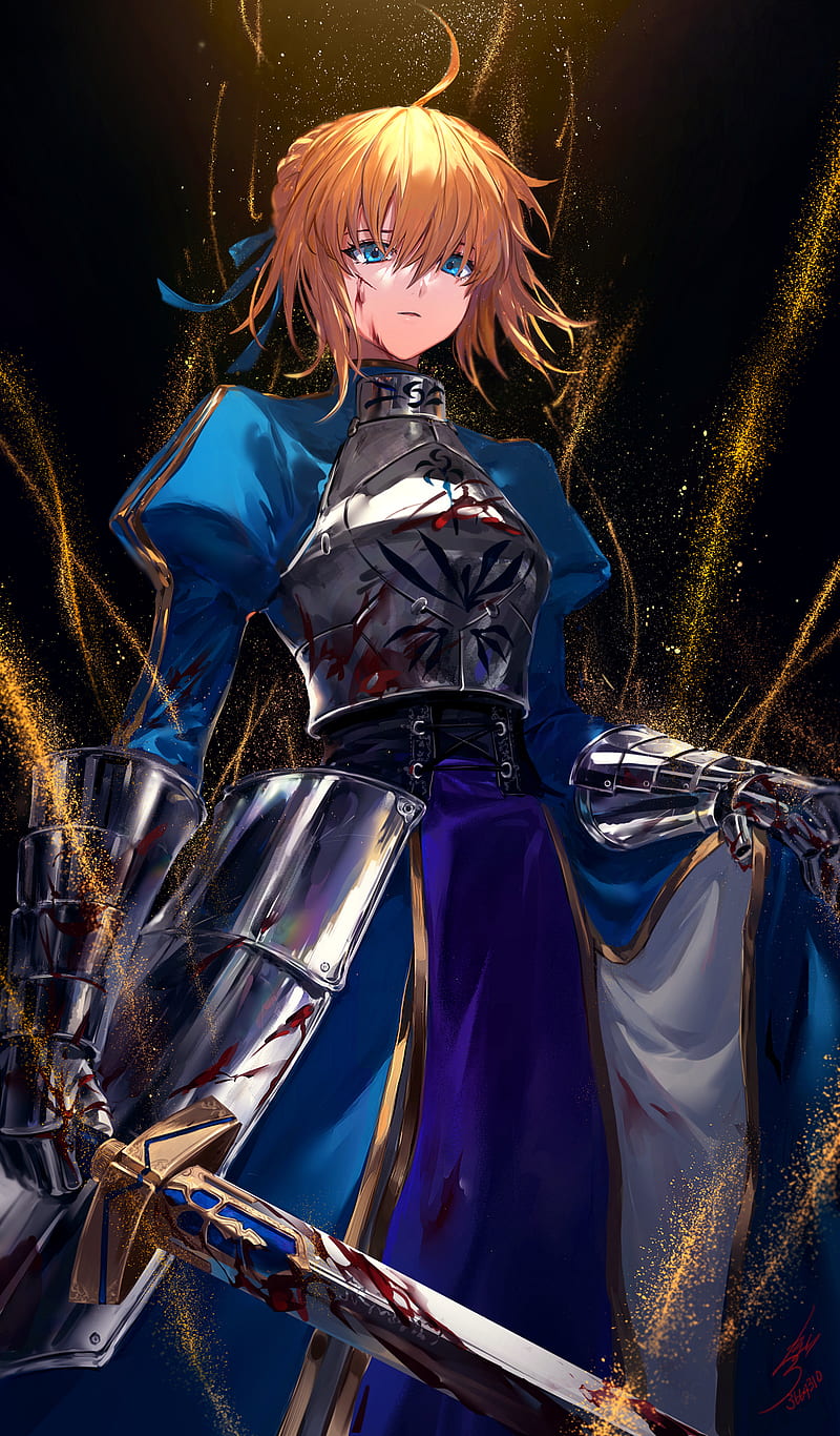 800x1366 Anime, Anime Girls, Hoojiro, Fate Series, Fate Stay Night, Saber, Artoria Pendragon, HD Phone Wallpaper