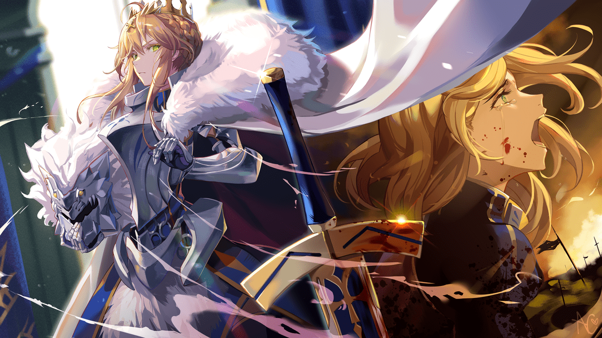 1200x675 Anime fate grand order artoria pendragon lancer saber Playmat Gaming Mat