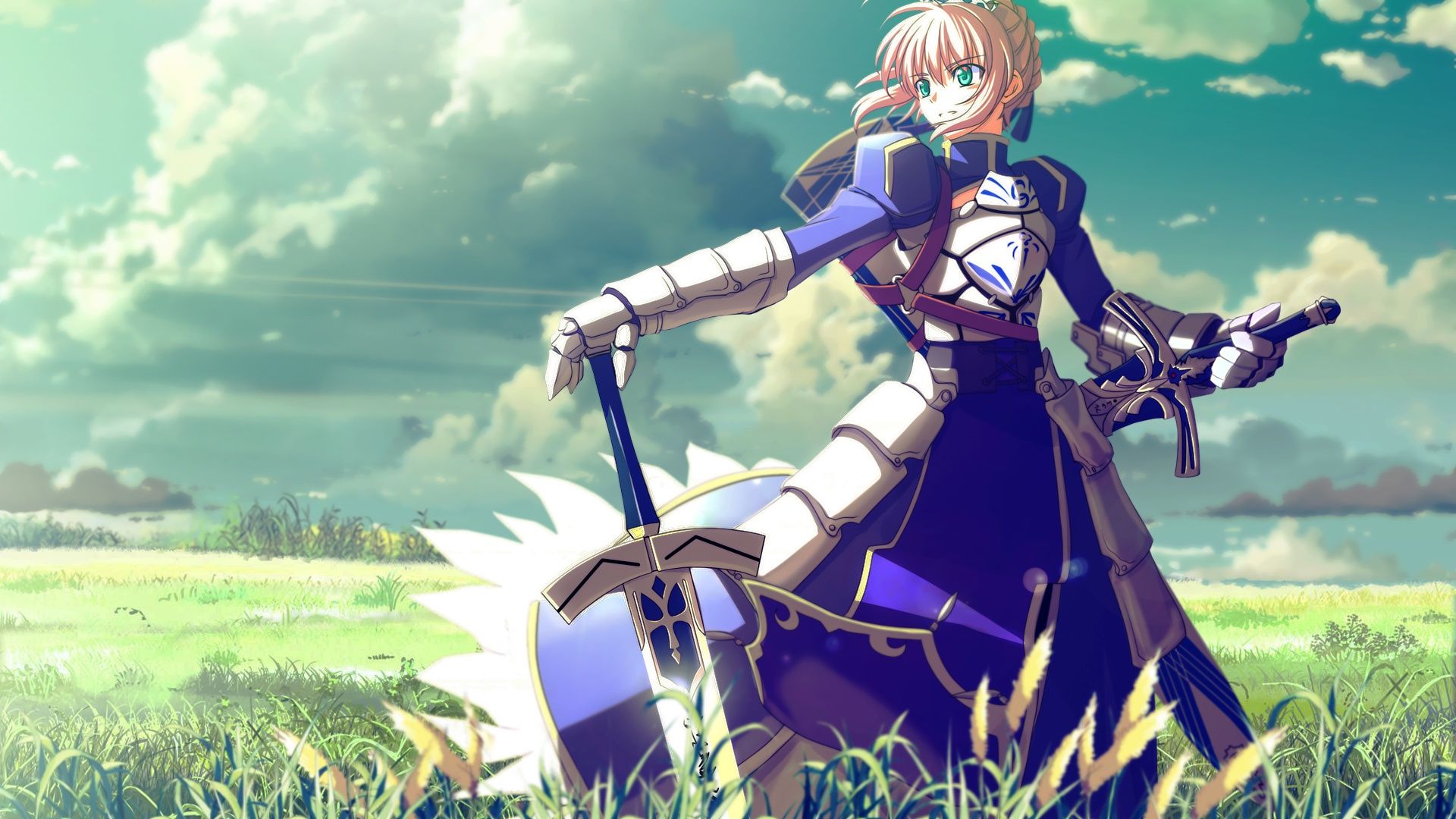 1920x1080 Wallpaper girl, anime, art, saber, His, Artoria Pendragon, fate stay, Alter for mobile and desktop, section сэйнэн, resolution 1920x1080