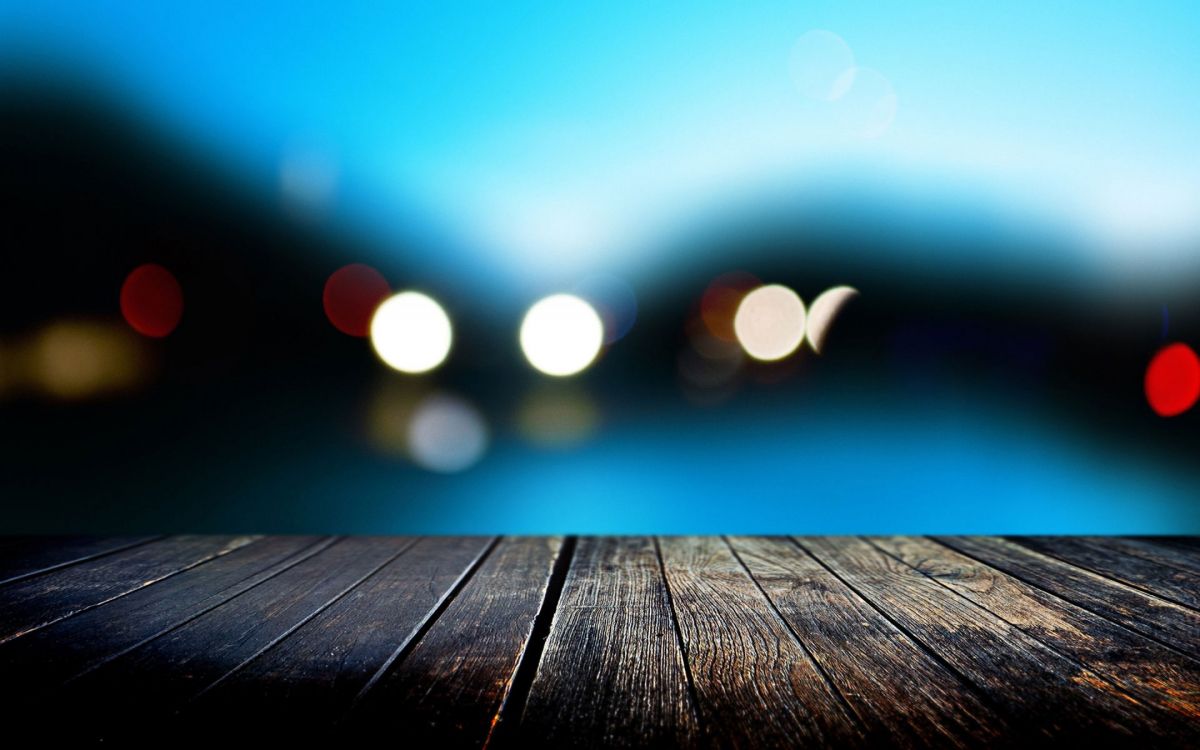 1200x750 Wallpaper Bokeh Photography of Brown Wooden Dock, Background Free Image